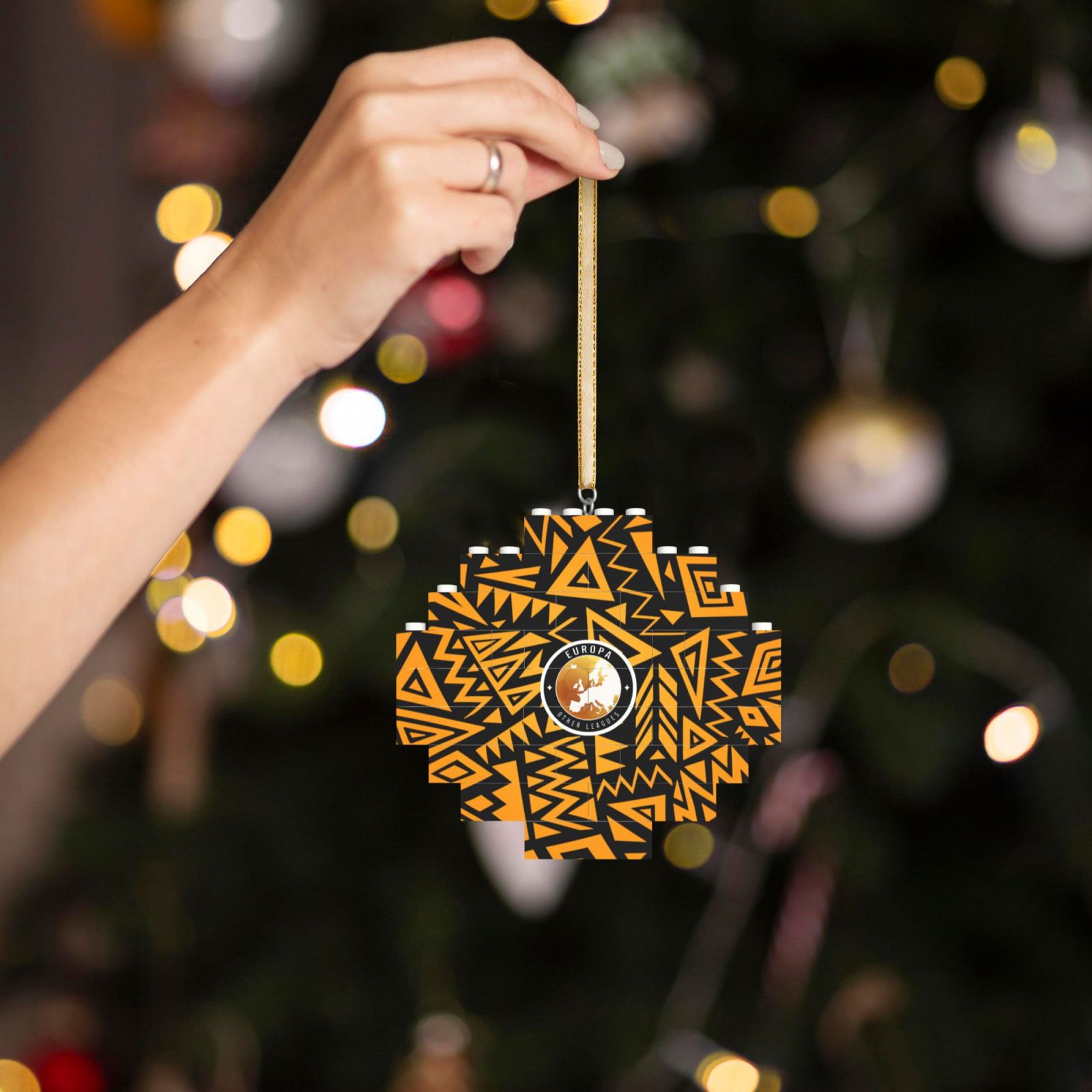 UEFA Europa League Building Block Puzzle Ornament BBP2039 - Soccerfana