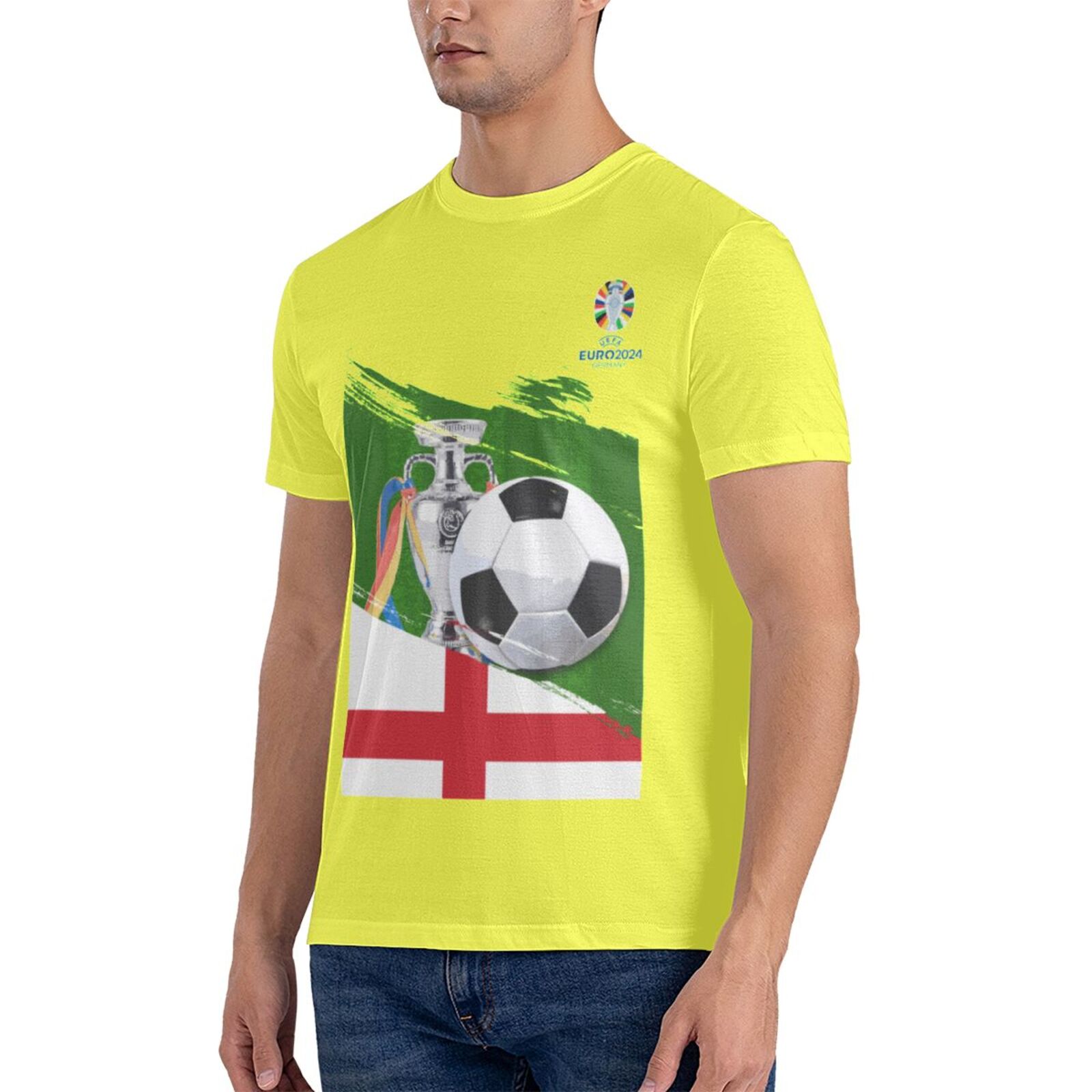 Men's England EURO 2024 Basic Short Sleeve T-Shirt BST1681 - Soccerfana