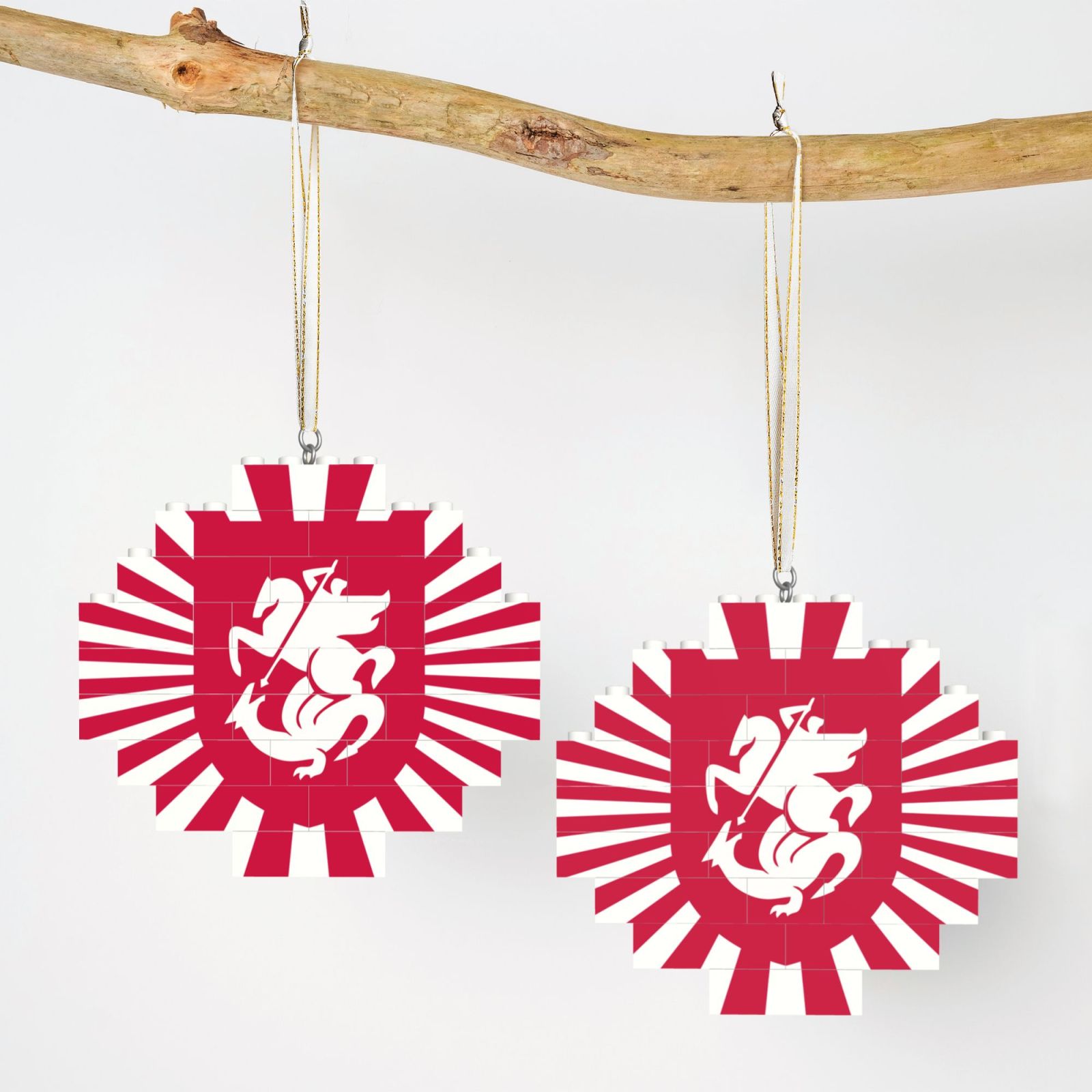 Georgia Building Block Puzzle Ornament BBP2107 - Soccerfana