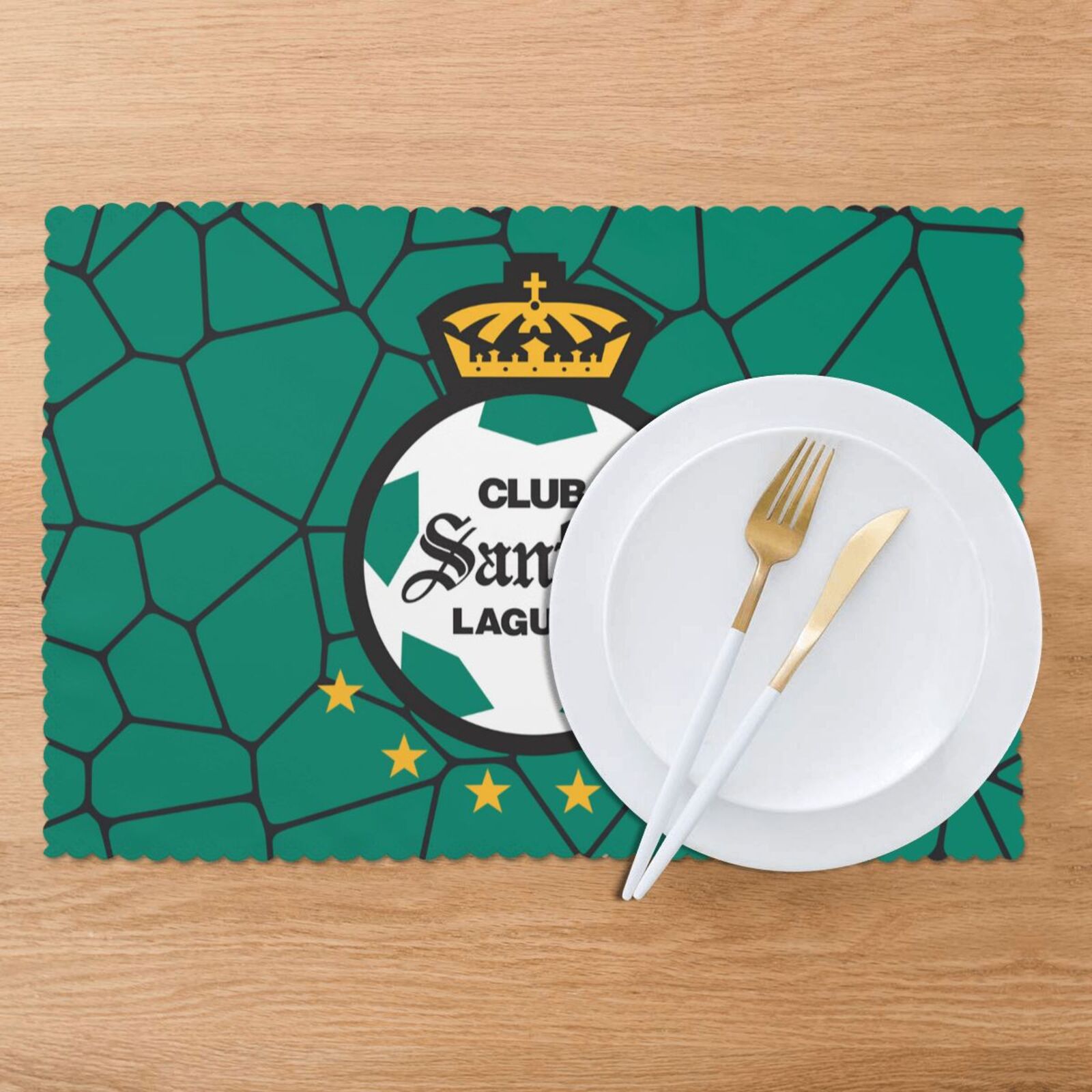 Santos Laguna Placemat Set Of 6 PFD2089 - Soccerfana