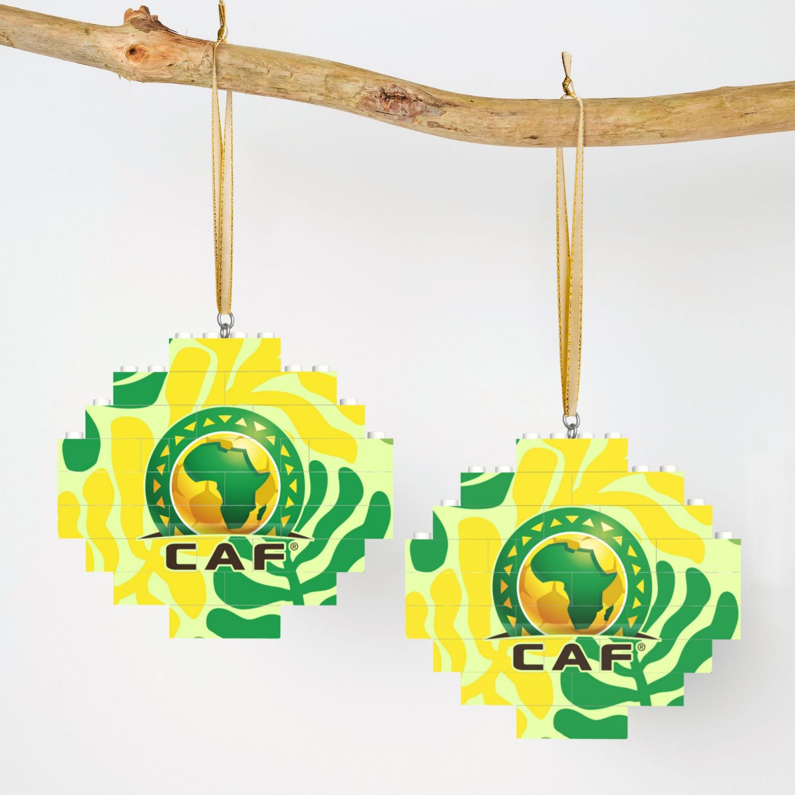 CAF Building Block Puzzle Ornament BBP2175 - Soccerfana