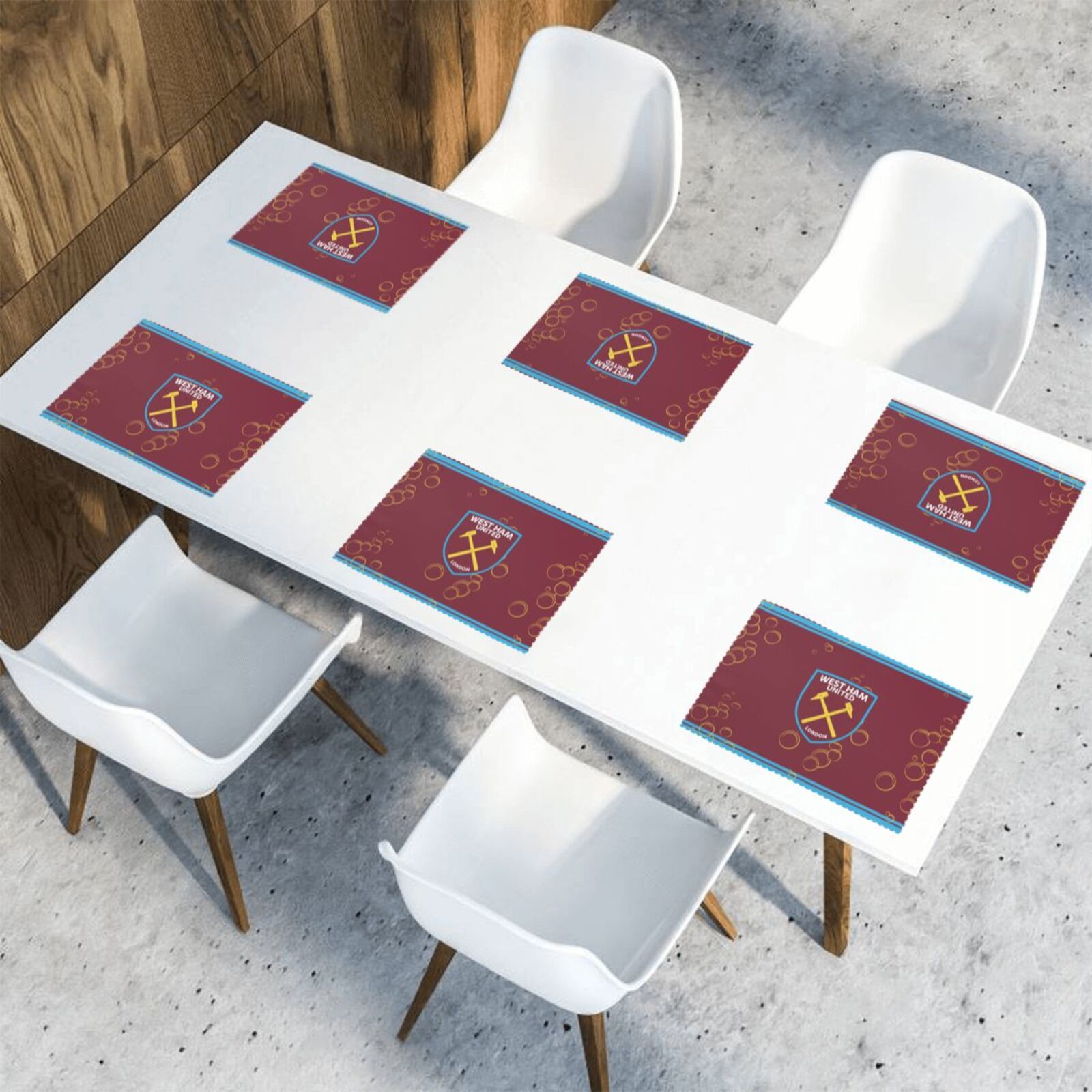 West Ham United Placemat Set Of 6 PFD2306 - Soccerfana