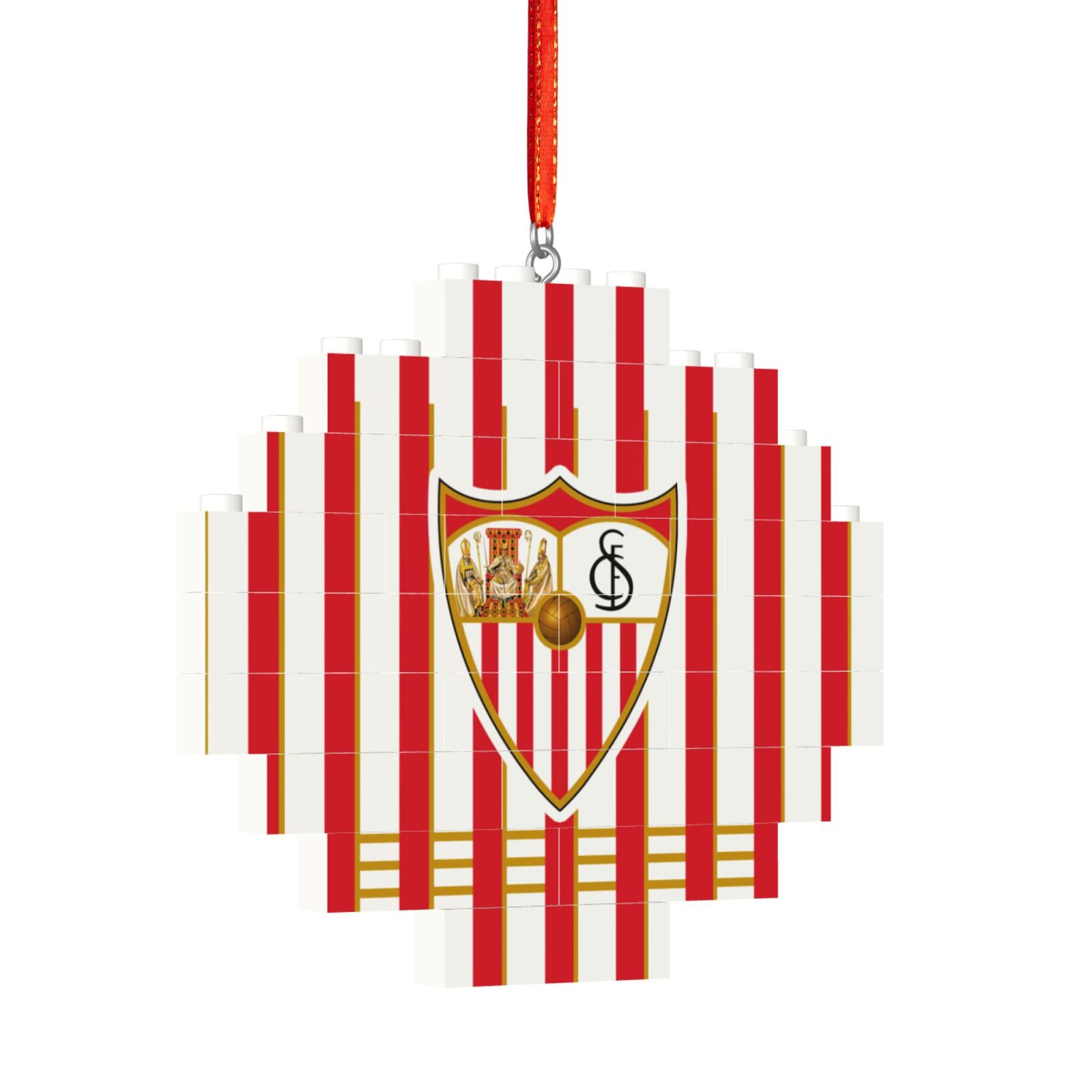 Sevilla Building Block Puzzle Ornament BBP2102 - Soccerfana