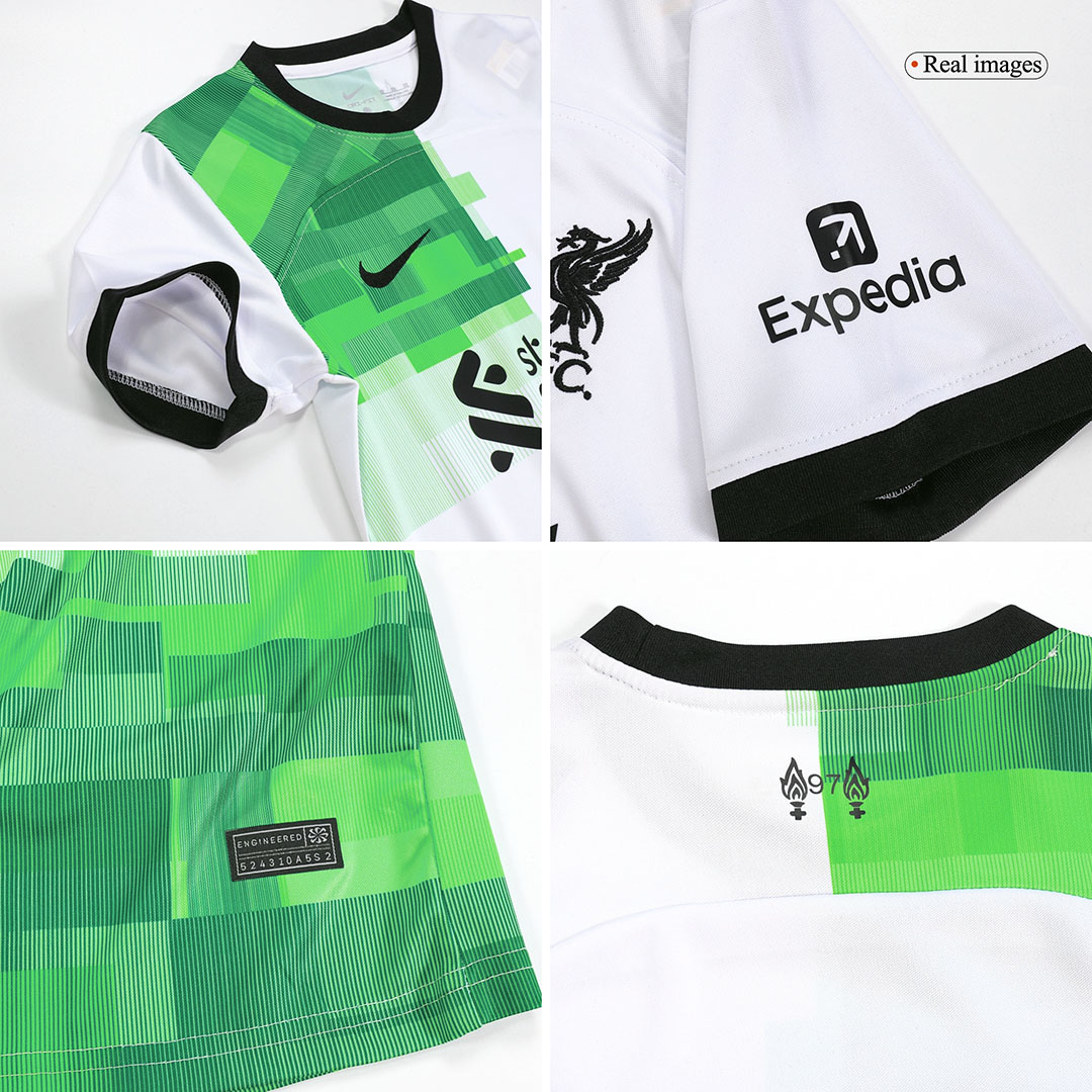 Kid's Liverpool Away Jersey+Shorts 23/24 - Soccerfana