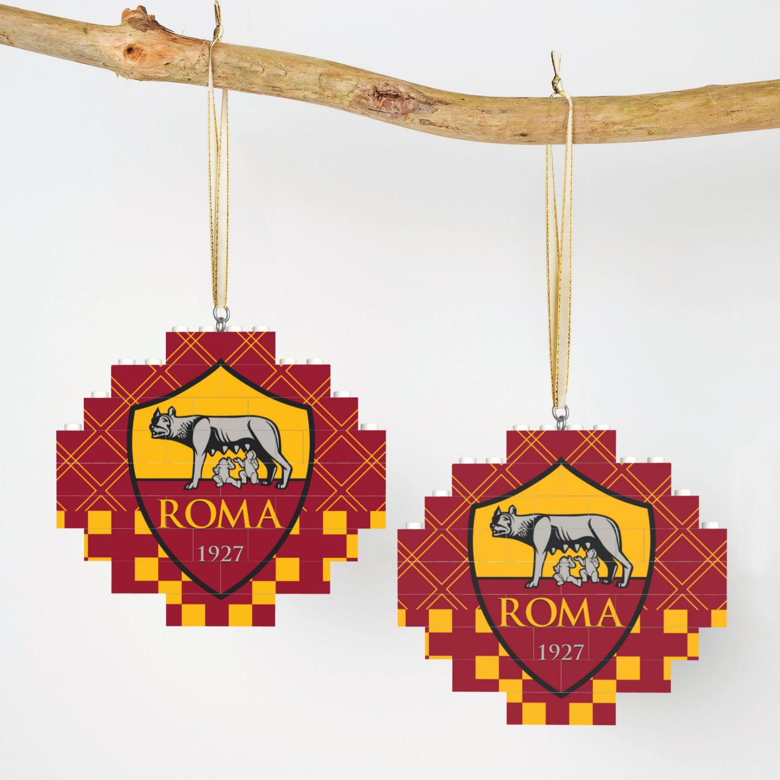AS Roma Building Block Puzzle Ornament BBP2200 - Soccerfana