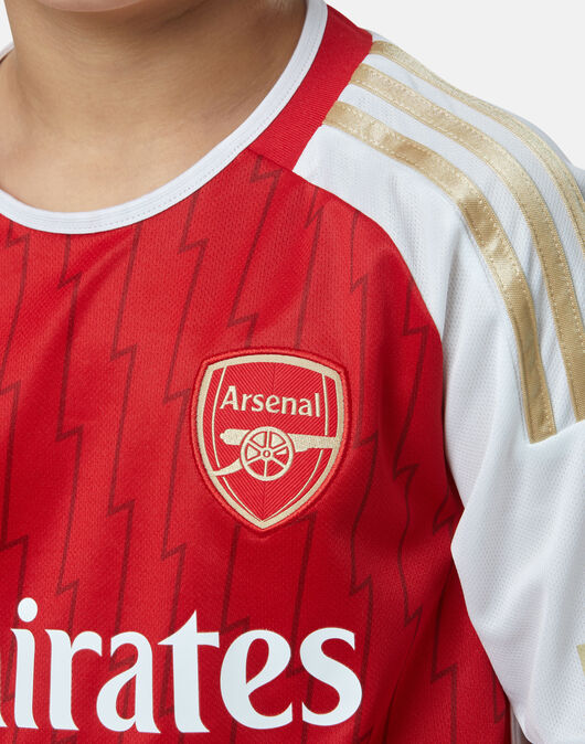 Kid's Arsenal Home Jersey+Shorts 23/24 - Soccerfana