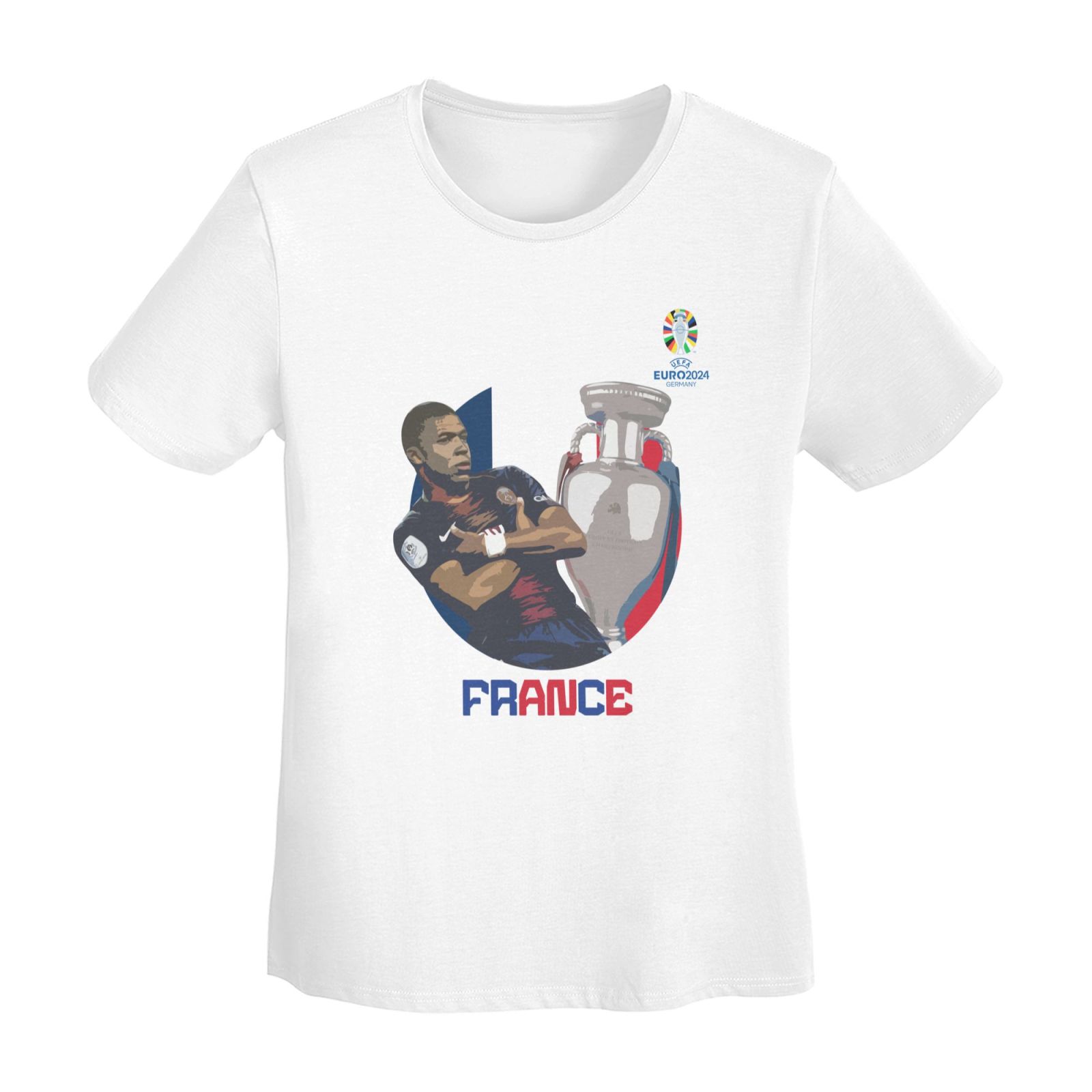 Women's France EURO 2024 Basic Short Sleeve T-Shirt WBT1730 - Soccerfana