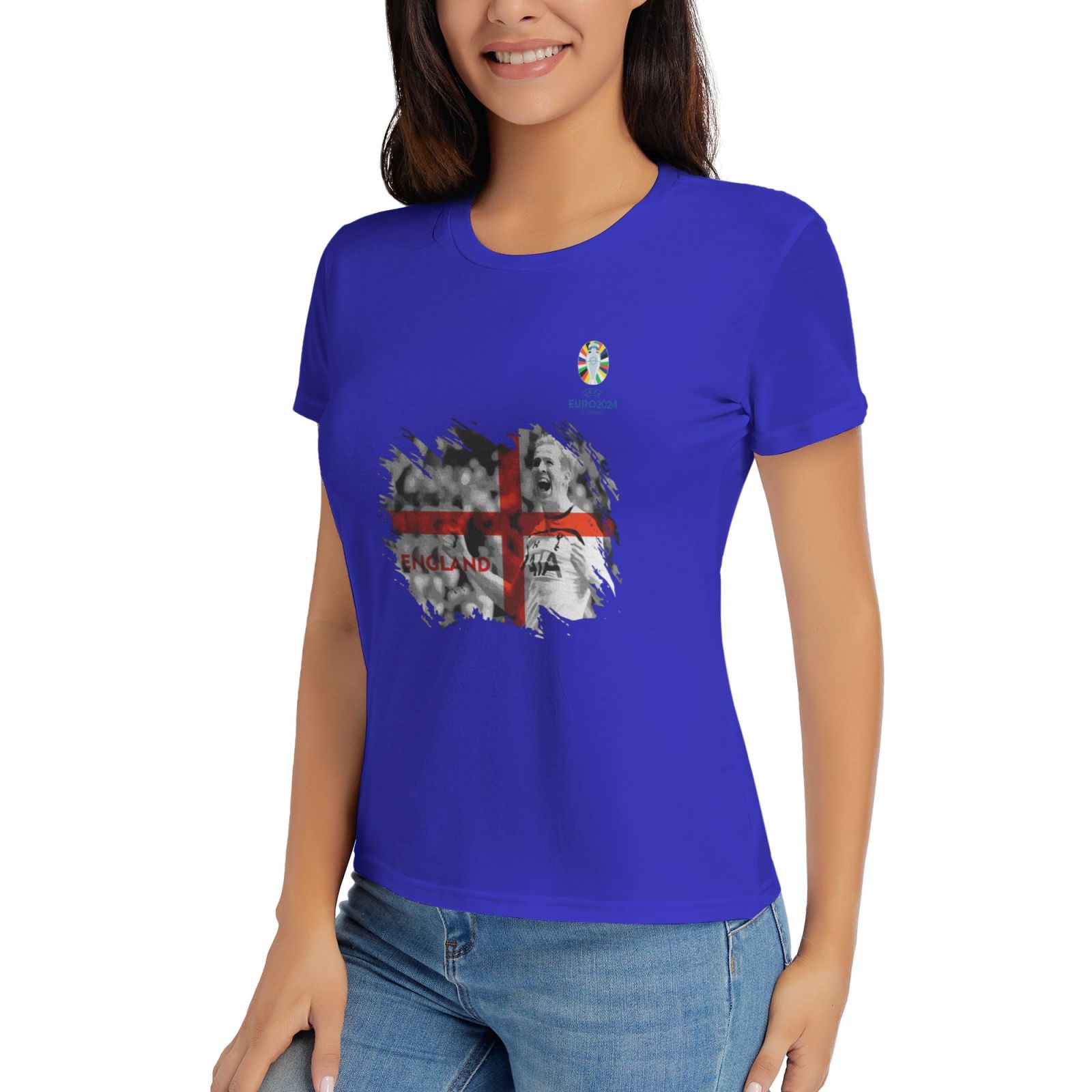 Woman's England EURO 2024 Basic Short Sleeve T-Shirt WBT1712 - Soccerfana