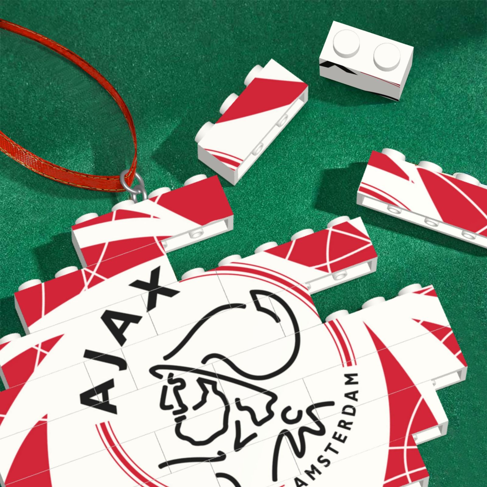 AJAX Building Block Puzzle Ornament BBP2179 - Soccerfana