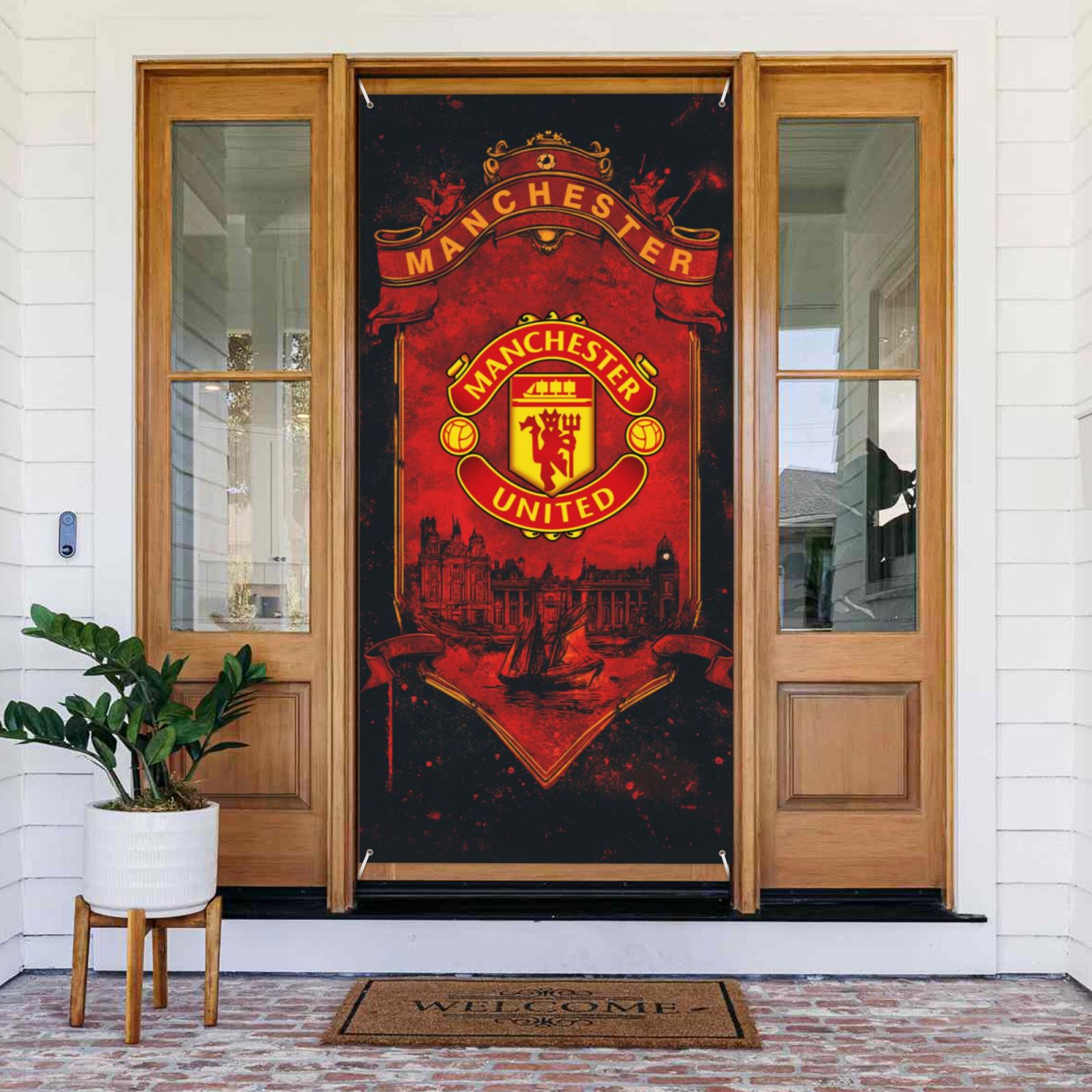 Manchester United Door Cover Decorated Banner DCB2805 - Soccerfana