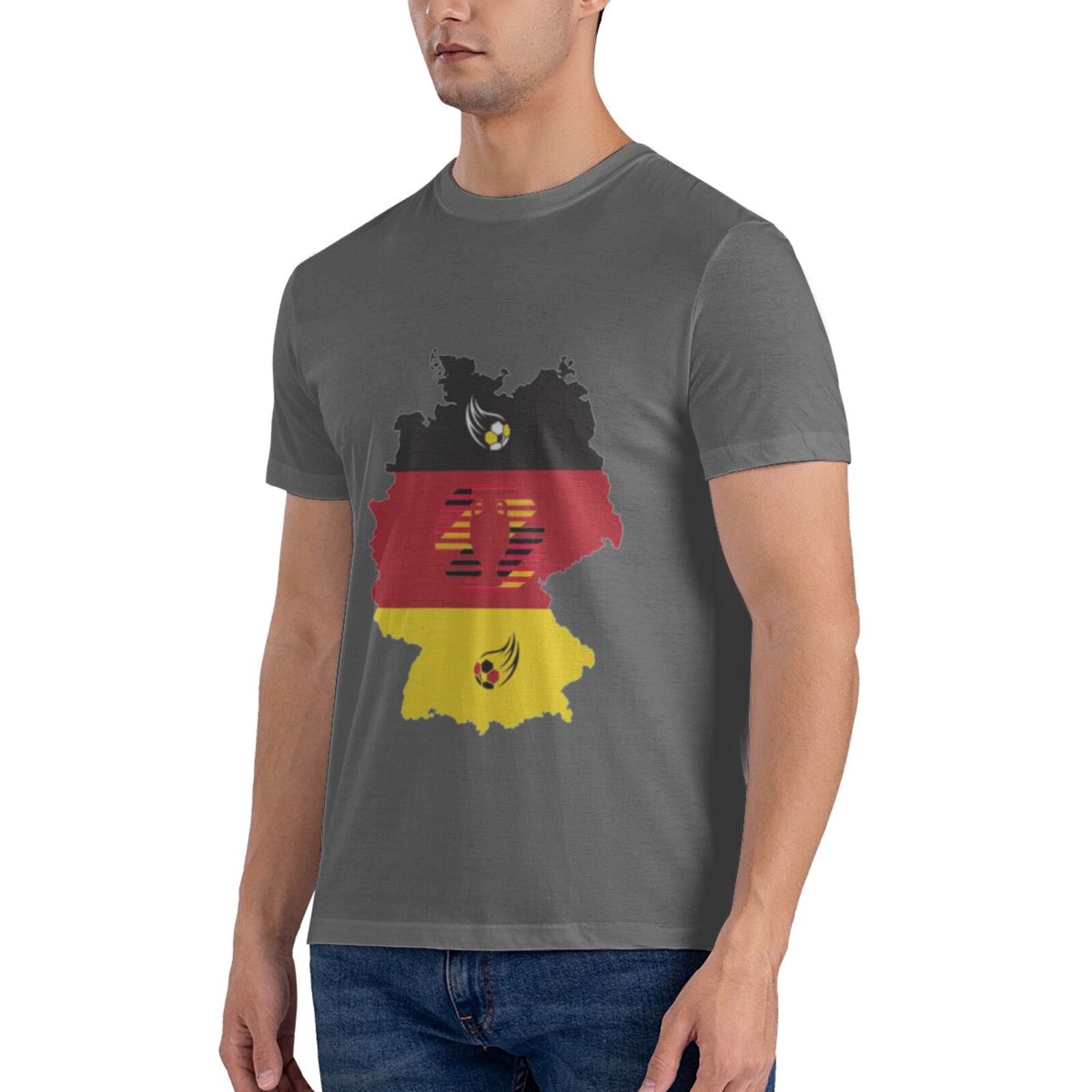 Men's Germany EURO 2024 Basic Short Sleeve T-Shirt BST1770 - Soccerfana