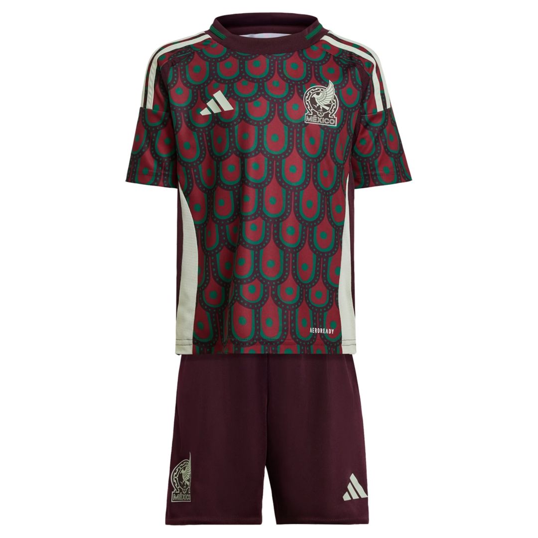 Kid's Mexico Home Jersey+Shorts Copa America 2024 - Soccerfana