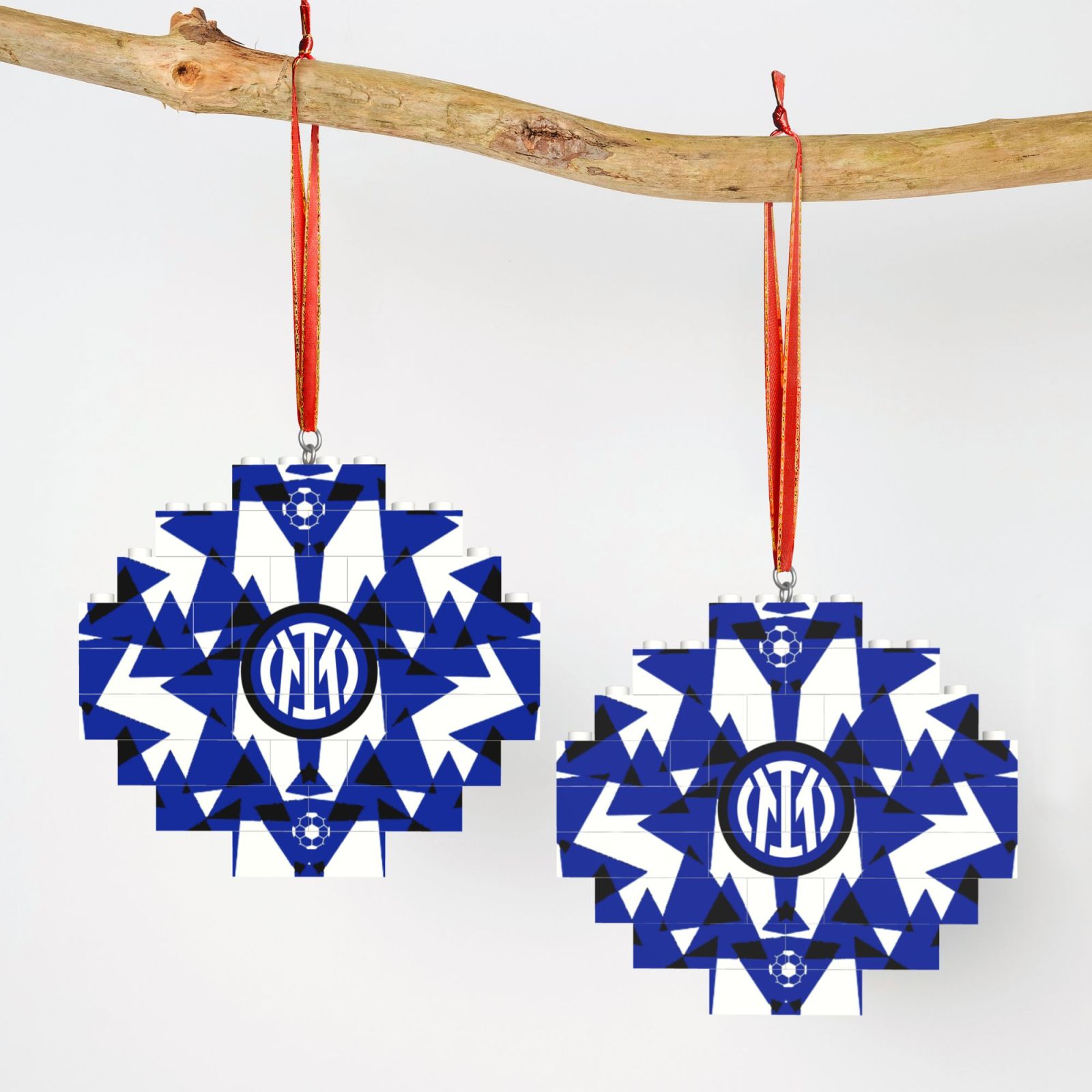 Inter Milan Building Block Puzzle Ornament BBP2014 - Soccerfana