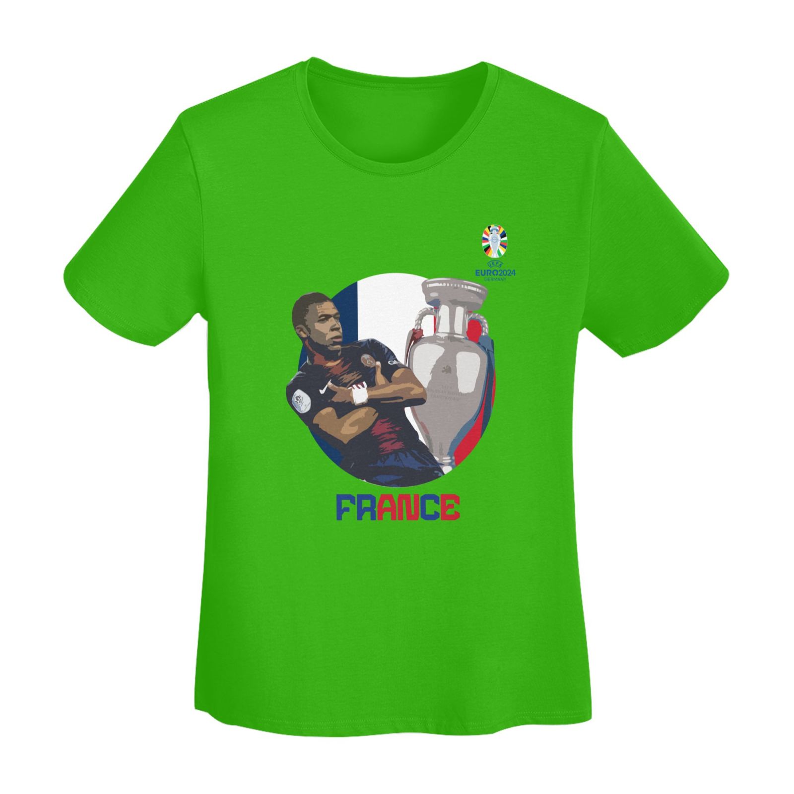 Women's France EURO 2024 Basic Short Sleeve T-Shirt WBT1730 - Soccerfana