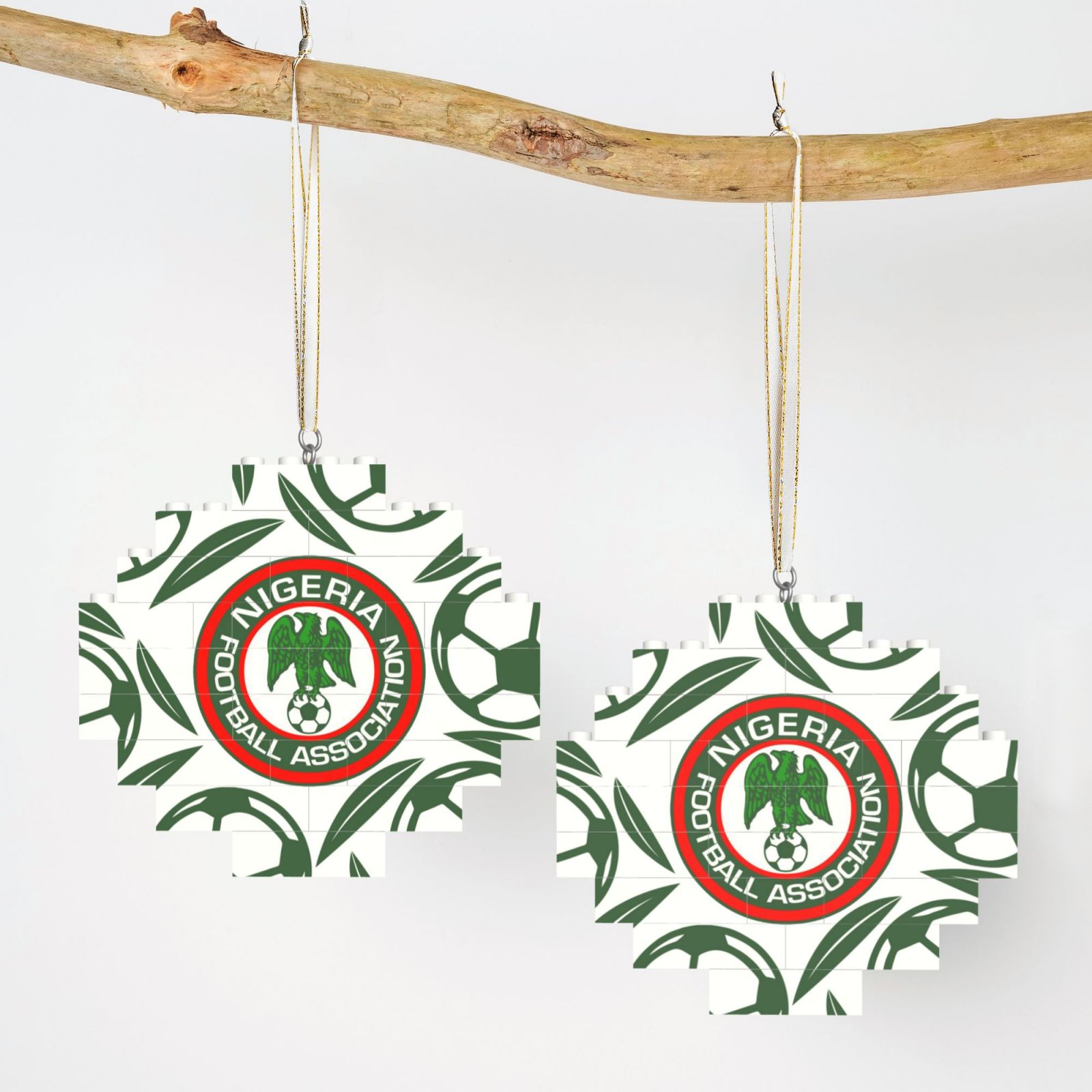 Nigeria Building Block Puzzle Ornament BBP2105 - Soccerfana