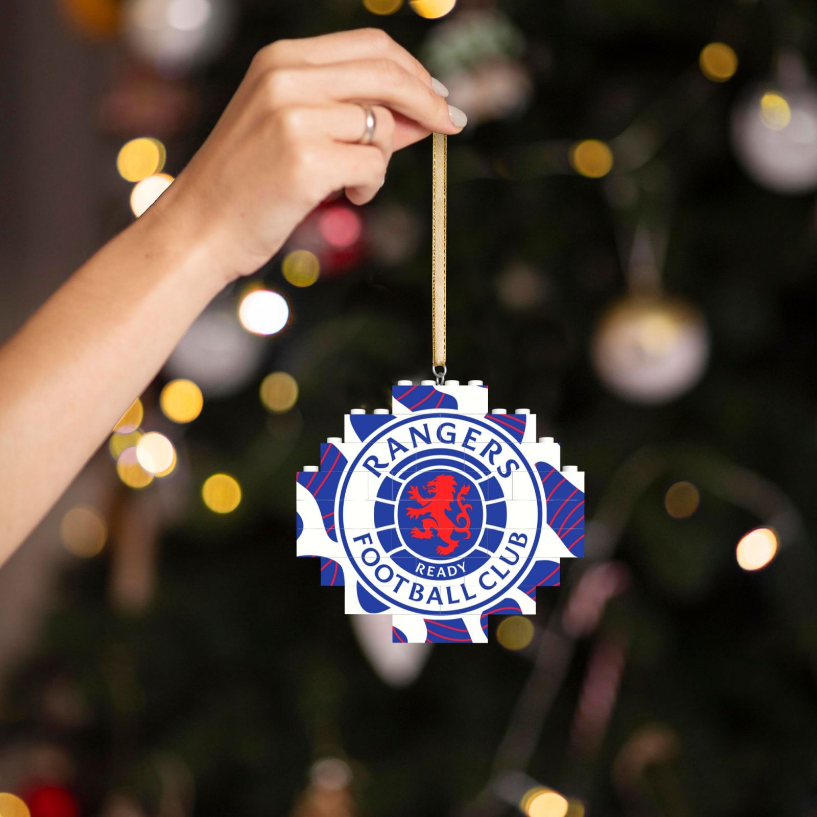 Rangers Building Block Puzzle Ornament BBP2181 - Soccerfana