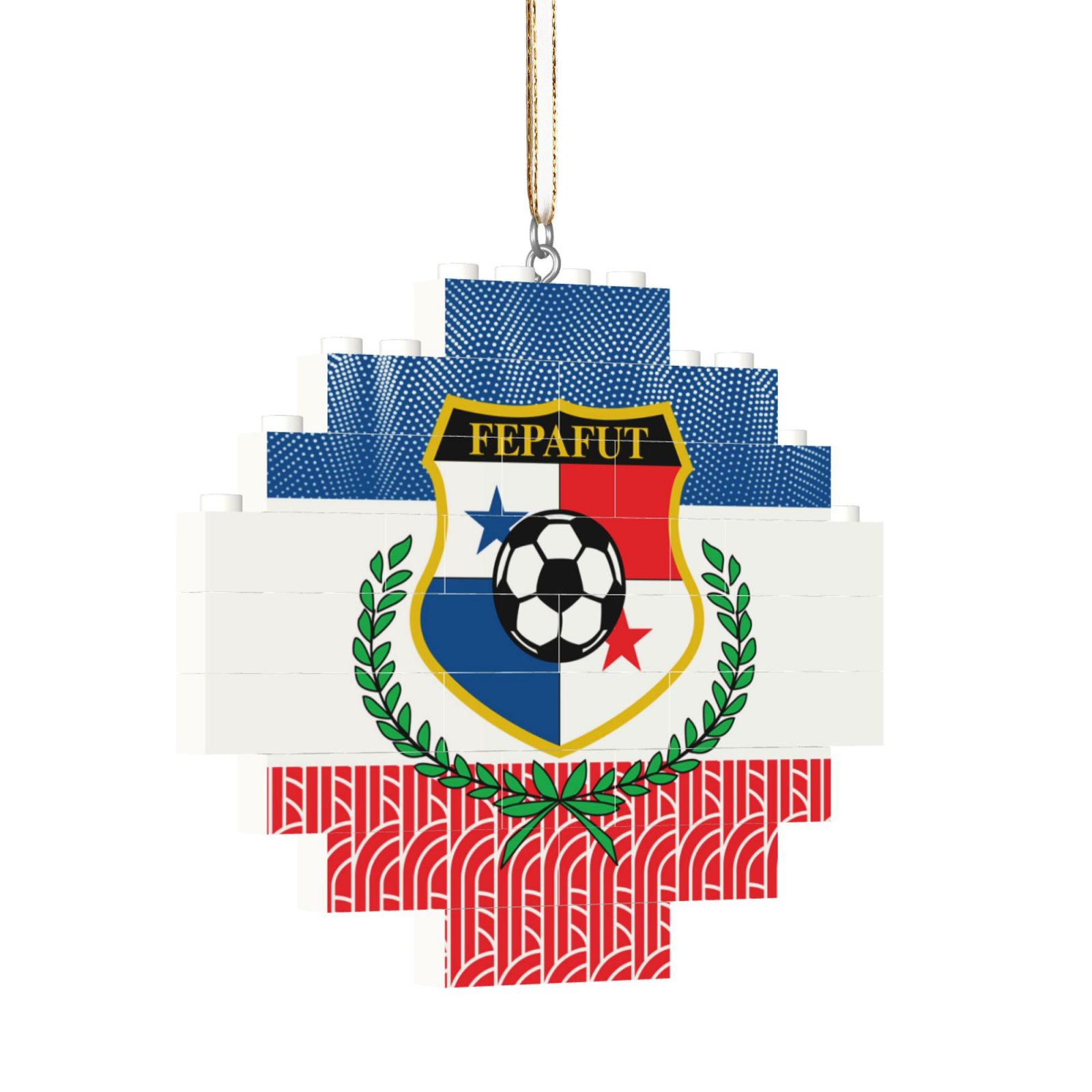 Panama Building Block Puzzle Ornament BBP2190 - Soccerfana