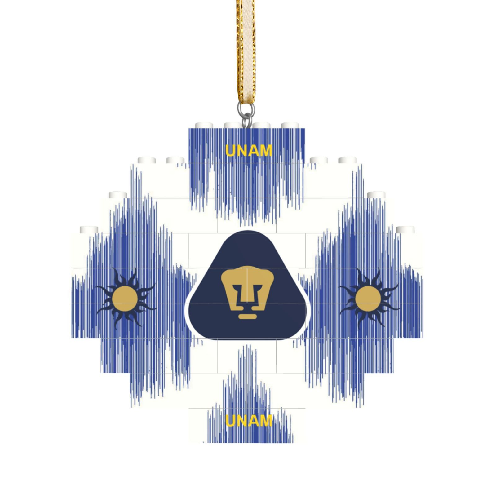 Pumas UNAM Building Block Puzzle Ornament BBP2019 - Soccerfana