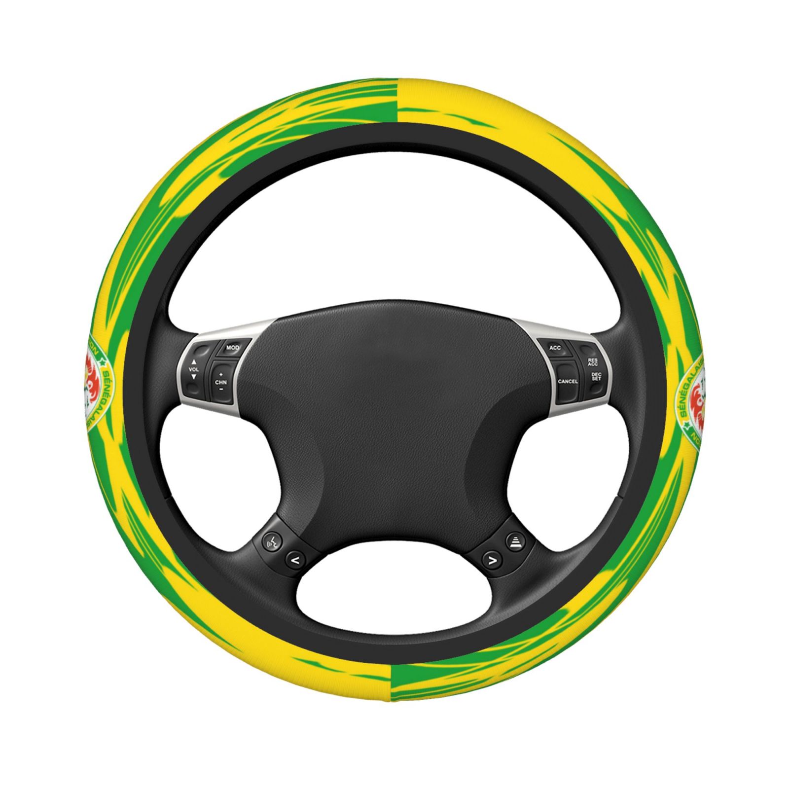 Senegal Steering Wheel Cover ESW2428 - Soccerfana