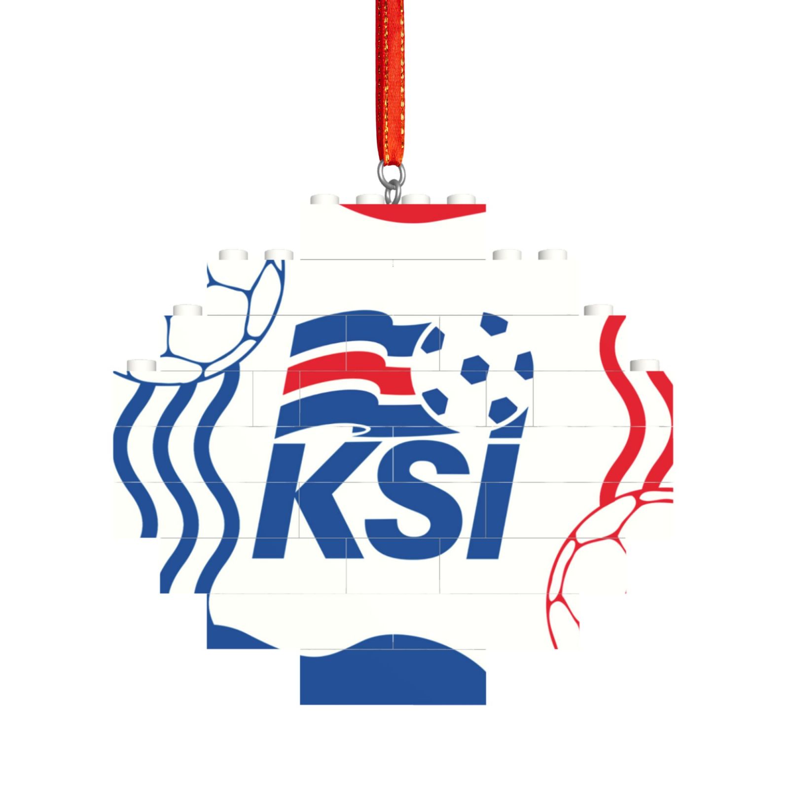 Iceland Building Block Puzzle Ornament BBP2099 - Soccerfana