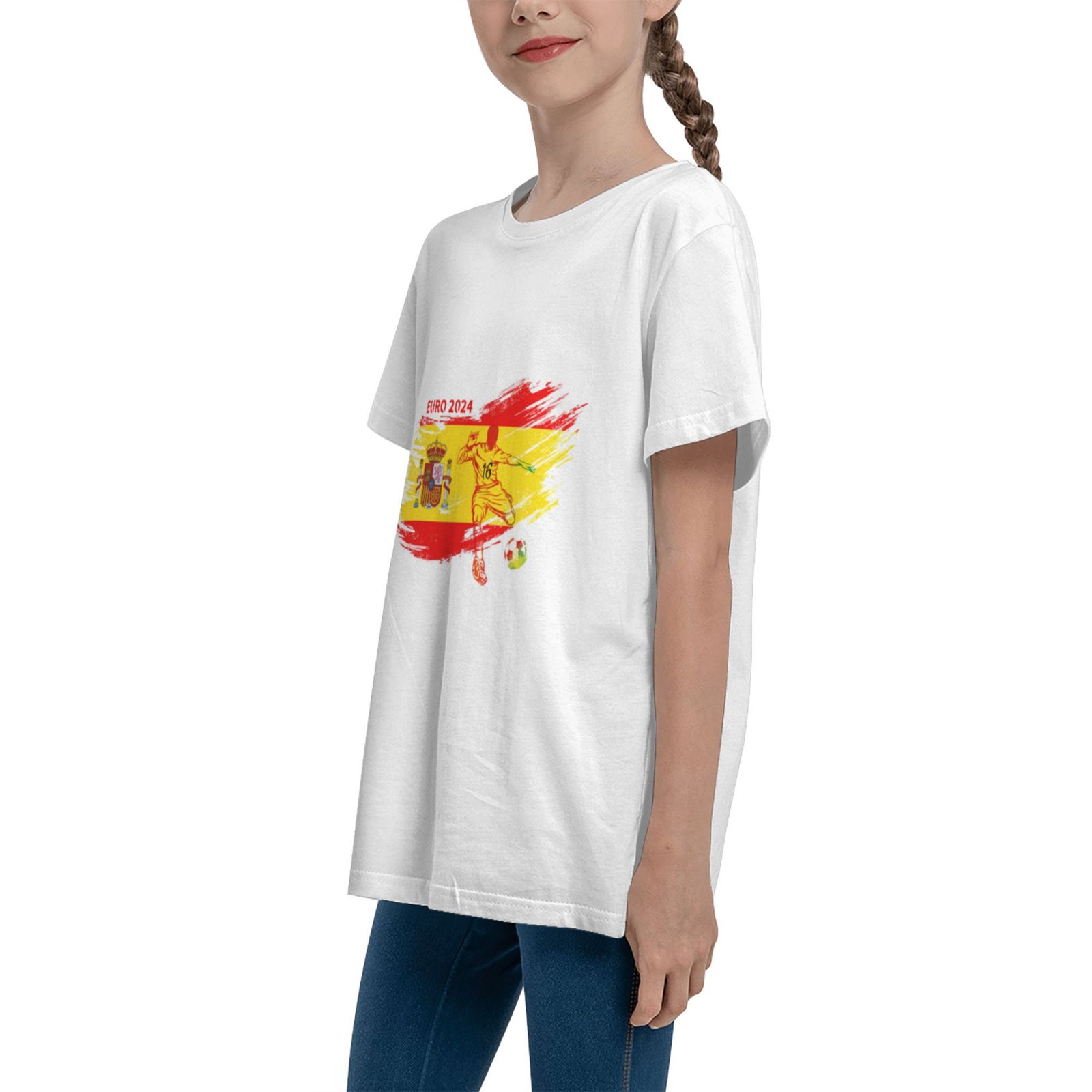 Kid's Spain EURO 2024 Teenage T-shirt TET1758 - Soccerfana