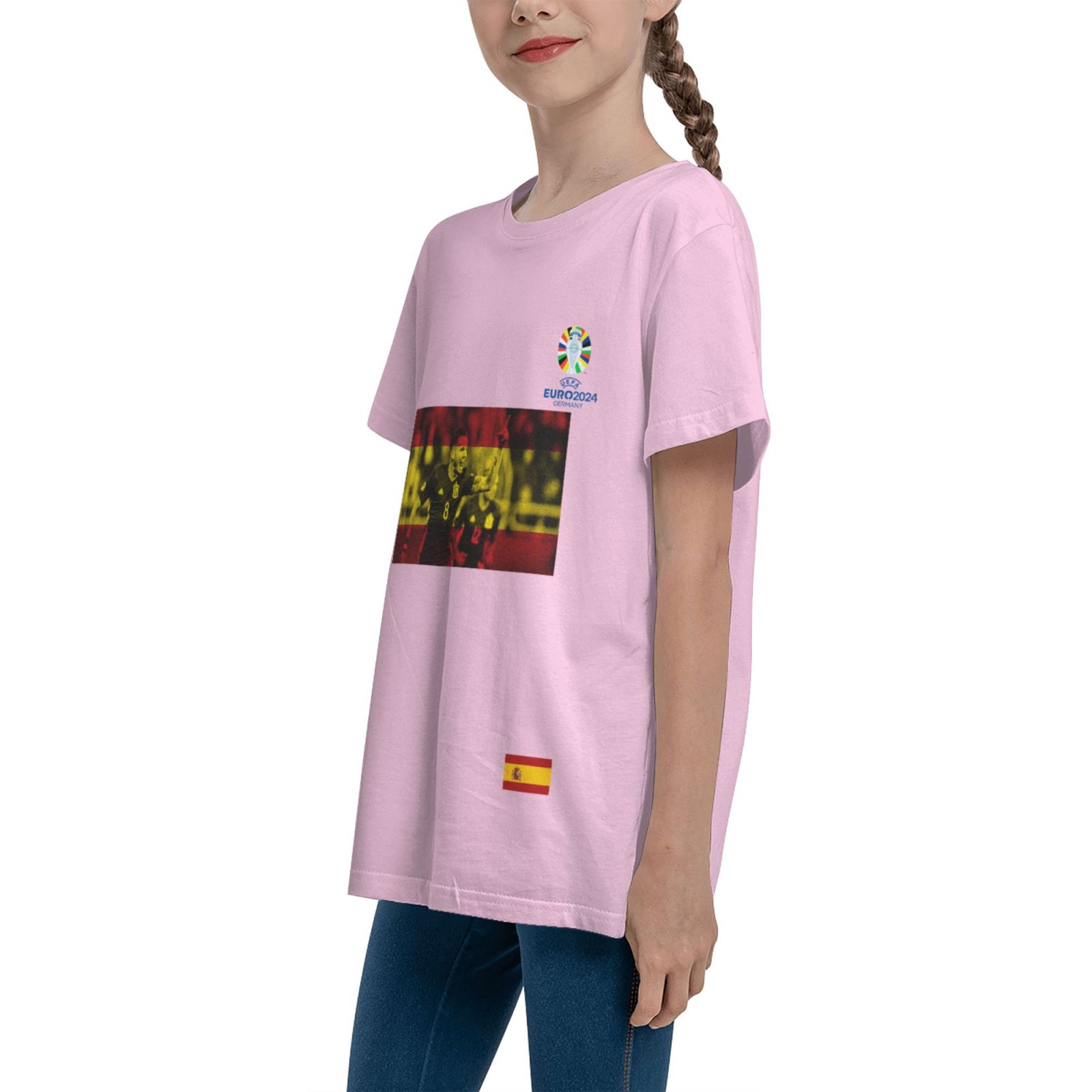 Kid's Spain EURO 2024 Teenage T-shirt TET1738 - Soccerfana