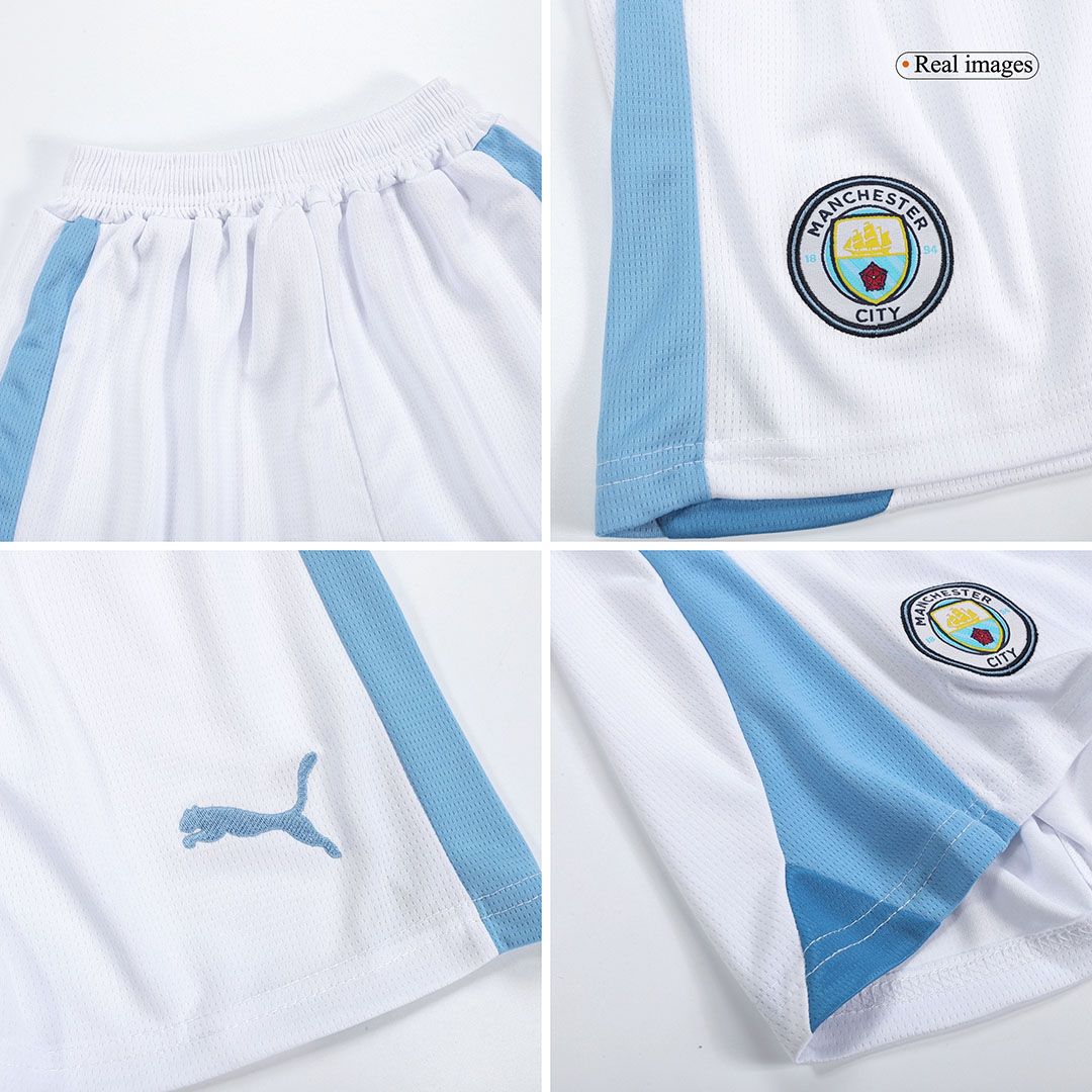 Kid's Manchester City Home Jersey+Shorts 23/24 - Soccerfana