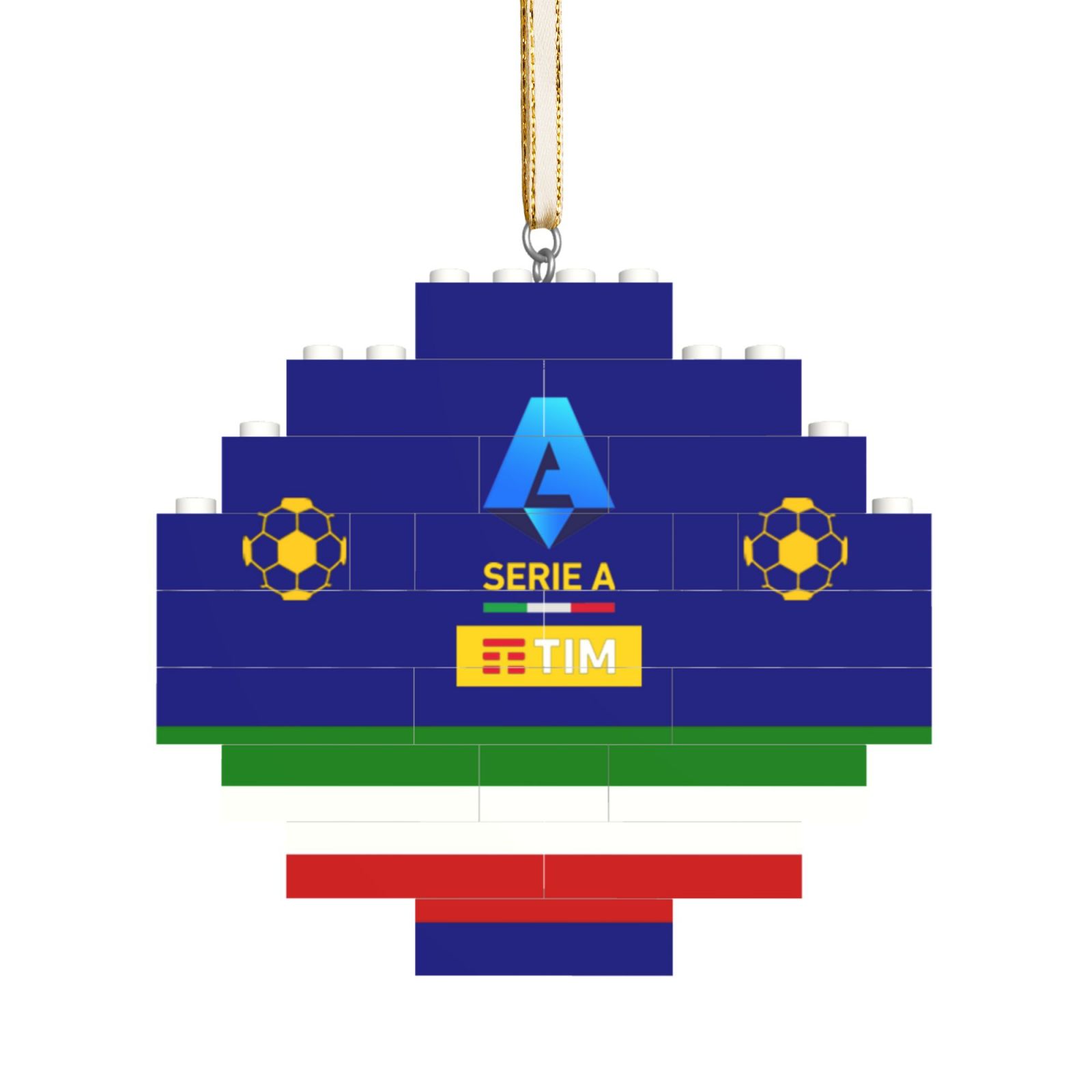 Italy Football League Building Block Puzzle Ornament BBP2024 - Soccerfana