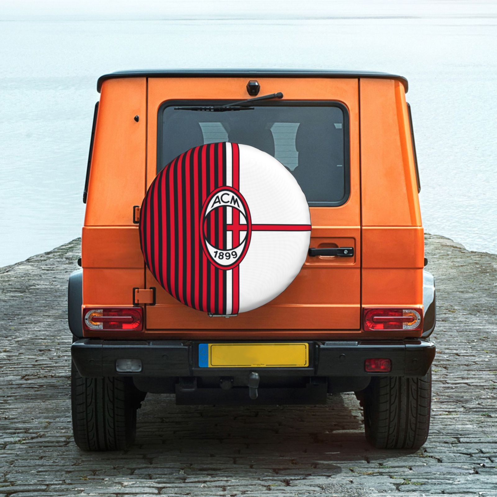 AC Milan Car Tire Dust Cover TIC2753 - Soccerfana
