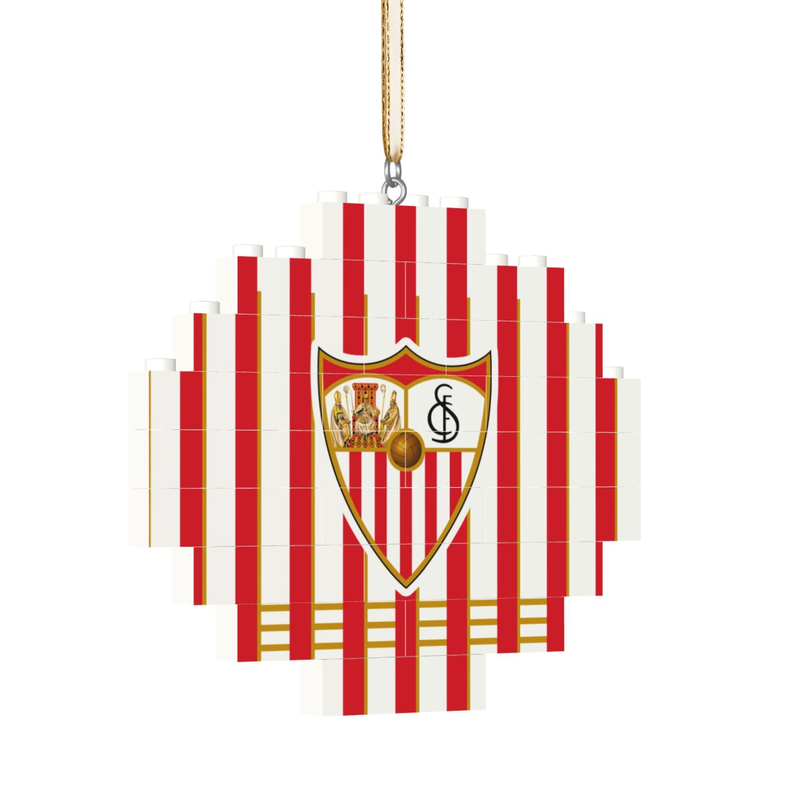 Sevilla Building Block Puzzle Ornament BBP2102 - Soccerfana