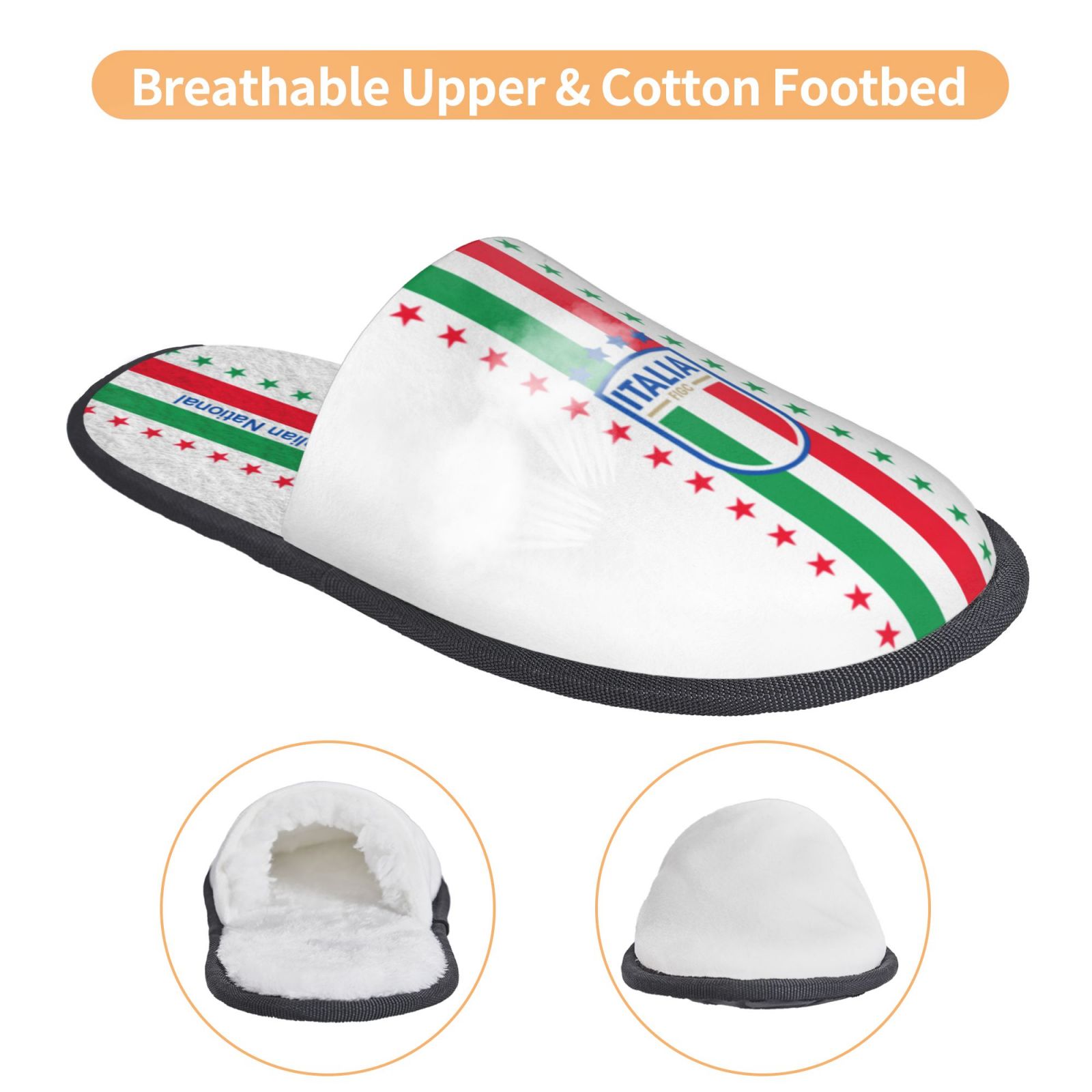 Italy Cotton Slippers FSP2349 - Soccerfana