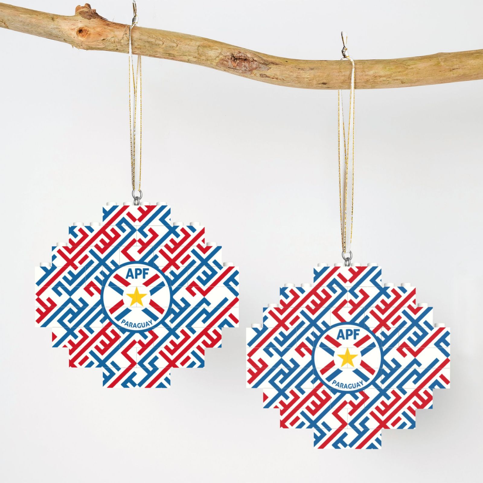 Paraguay Building Block Puzzle Ornament BBP1990 - Soccerfana