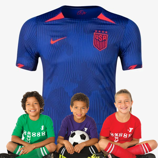 Kid's USA Away Jersey+Shorts 23/24 - Soccerfana