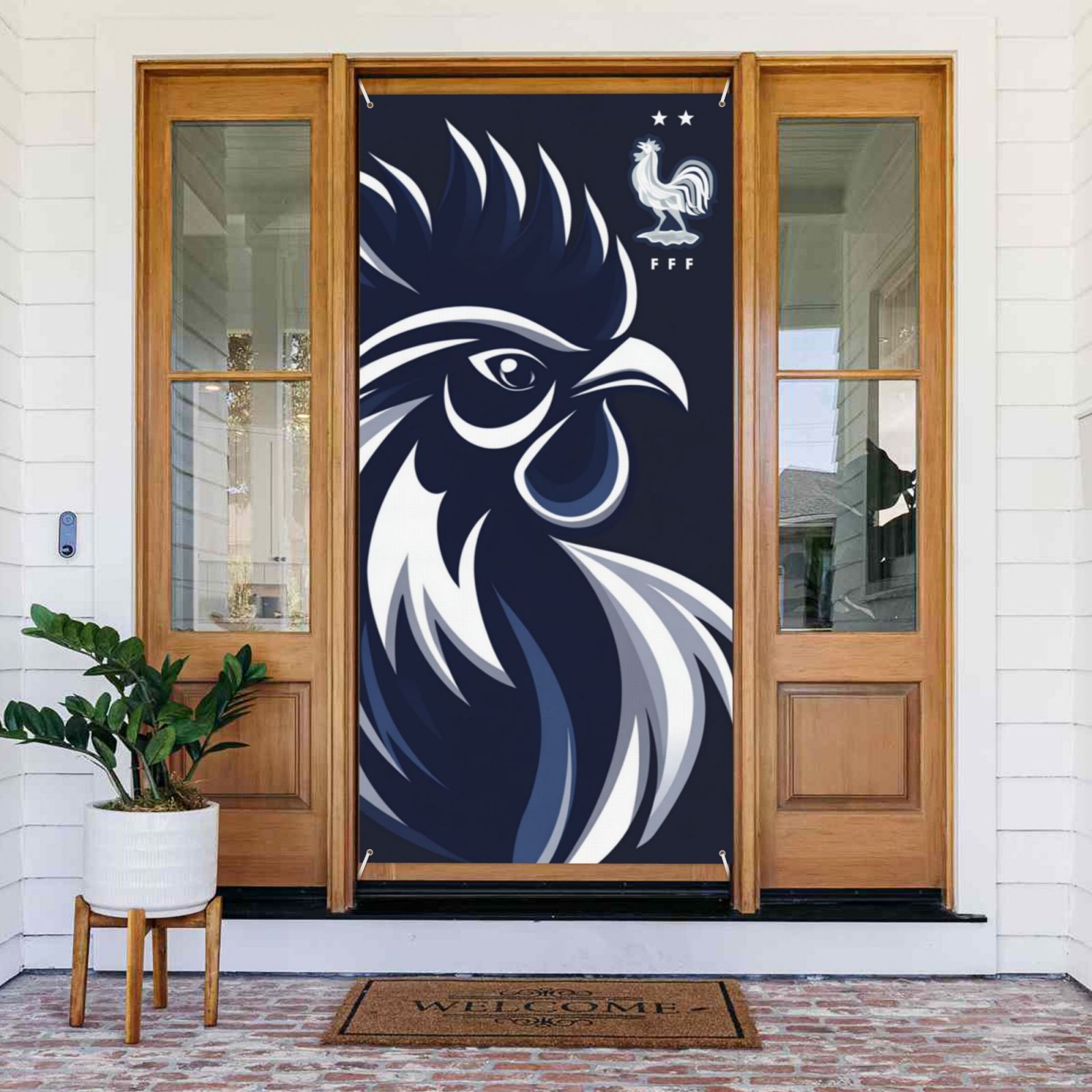 France Door Cover Decorated Banner DCB2817 - Soccerfana