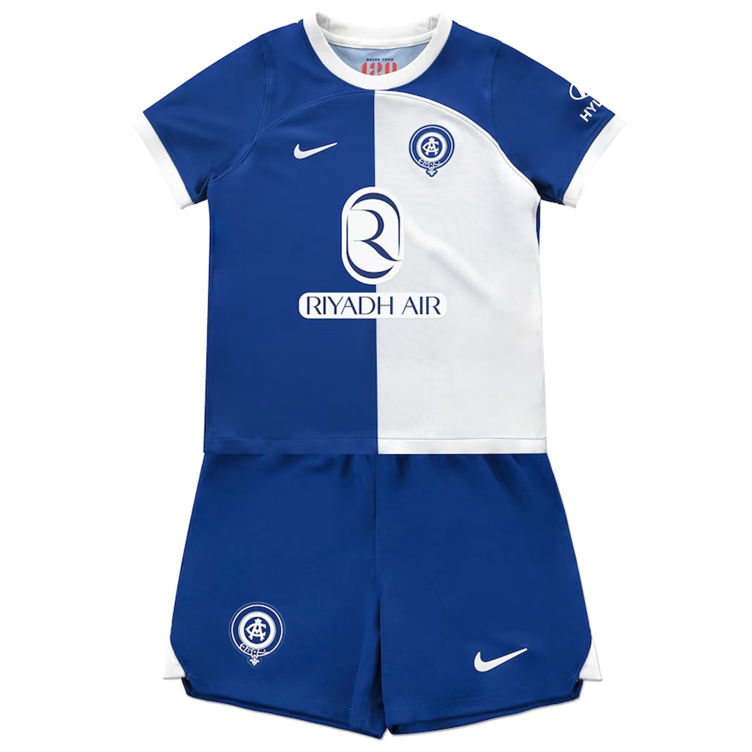 Kid's Atletico Madrid Away Jersey+Shorts 23/24 - Soccerfana