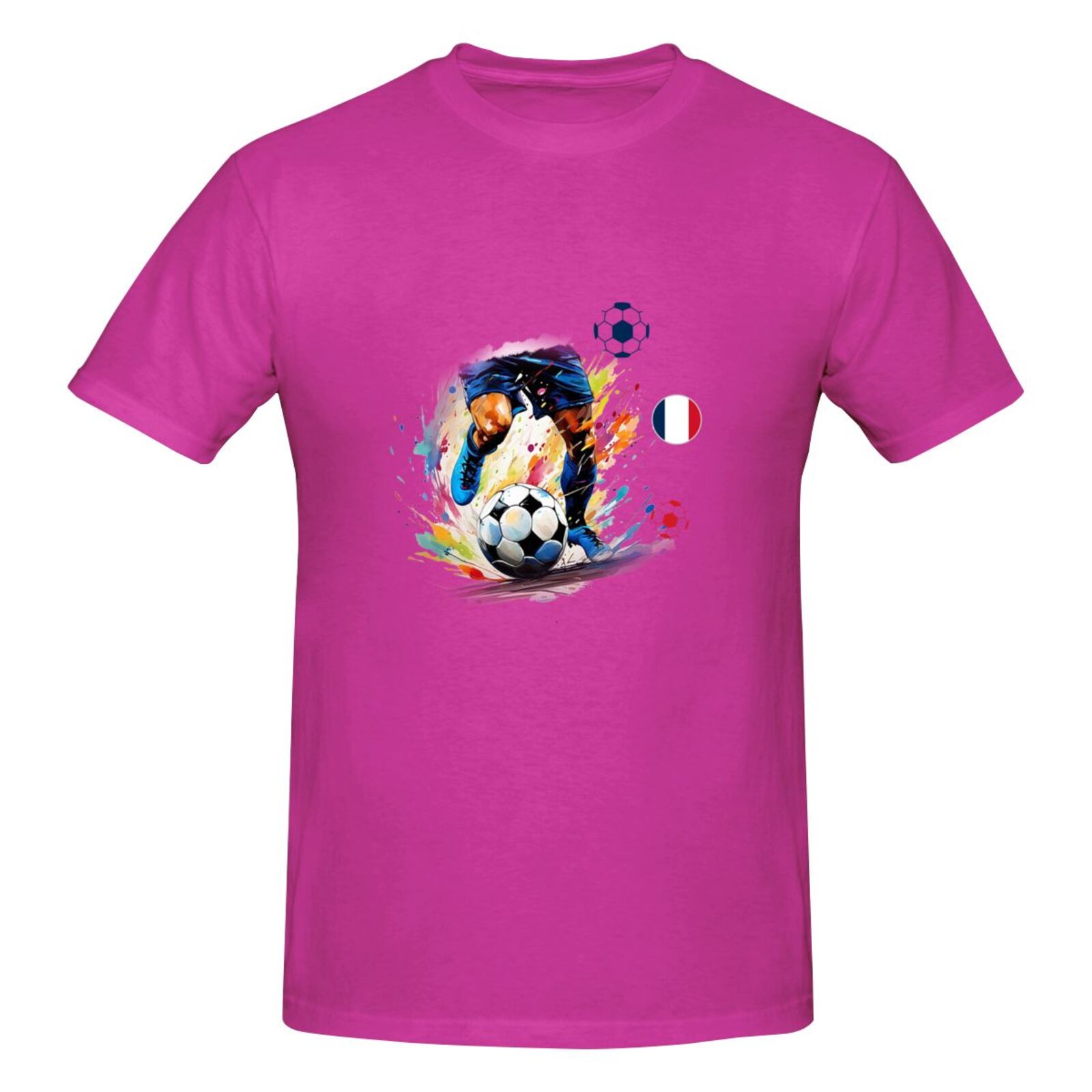 Men's France EURO 2024 Basic Short Sleeve T-Shirt BST1749 - Soccerfana