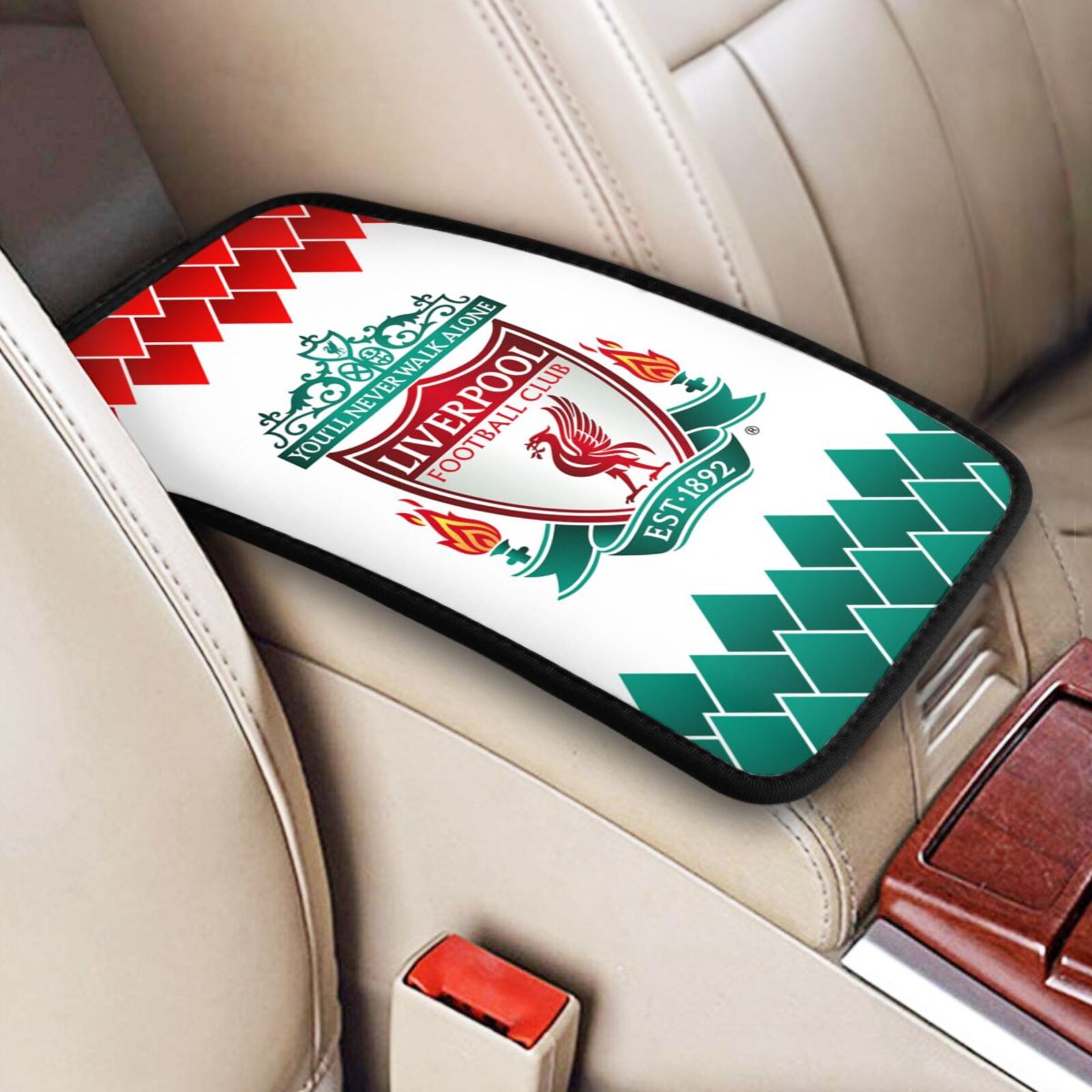 Liverpool Car Handrail Box Cushion CHC2587 - Soccerfana