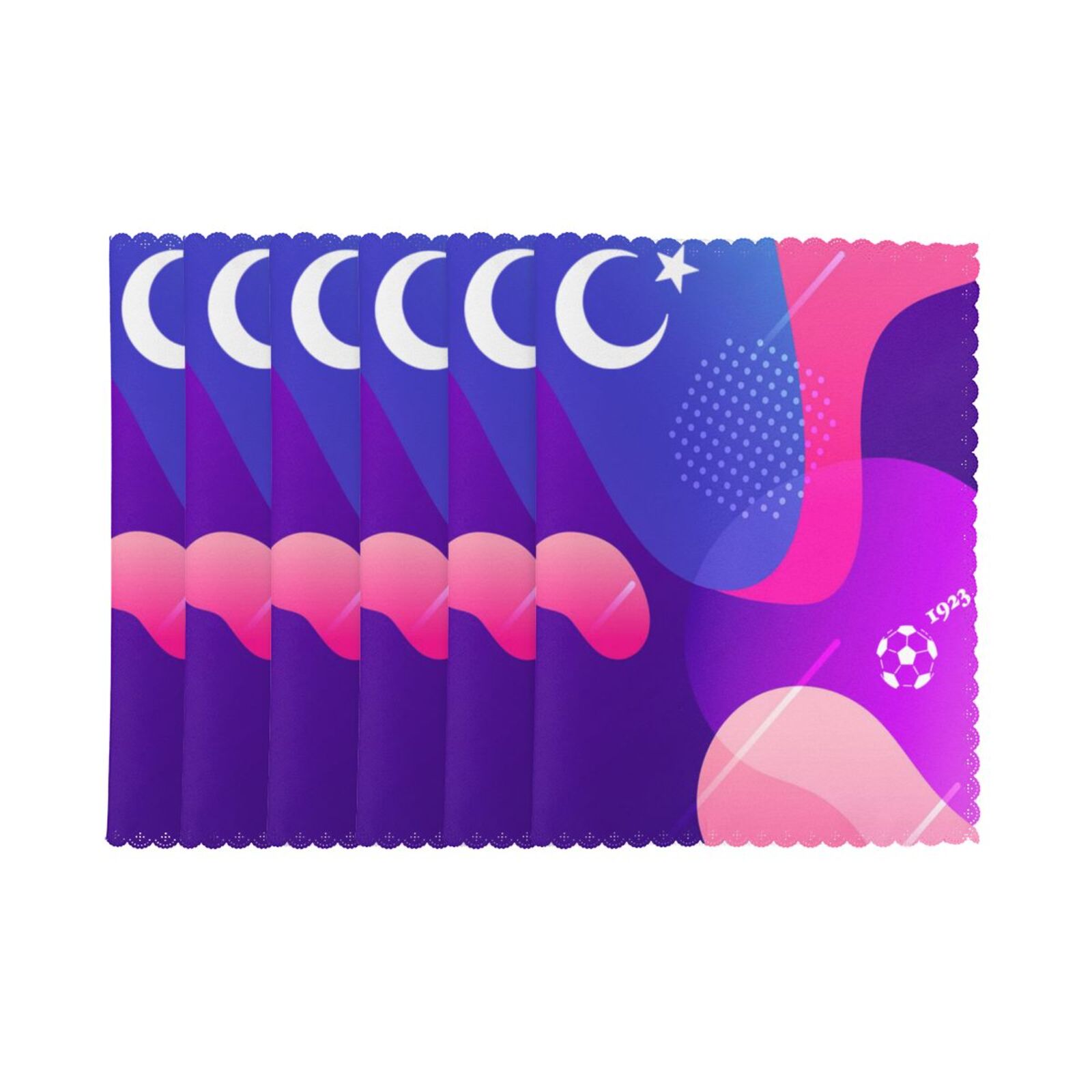 Turkey Placemat Set Of 6 PFD2297 - Soccerfana