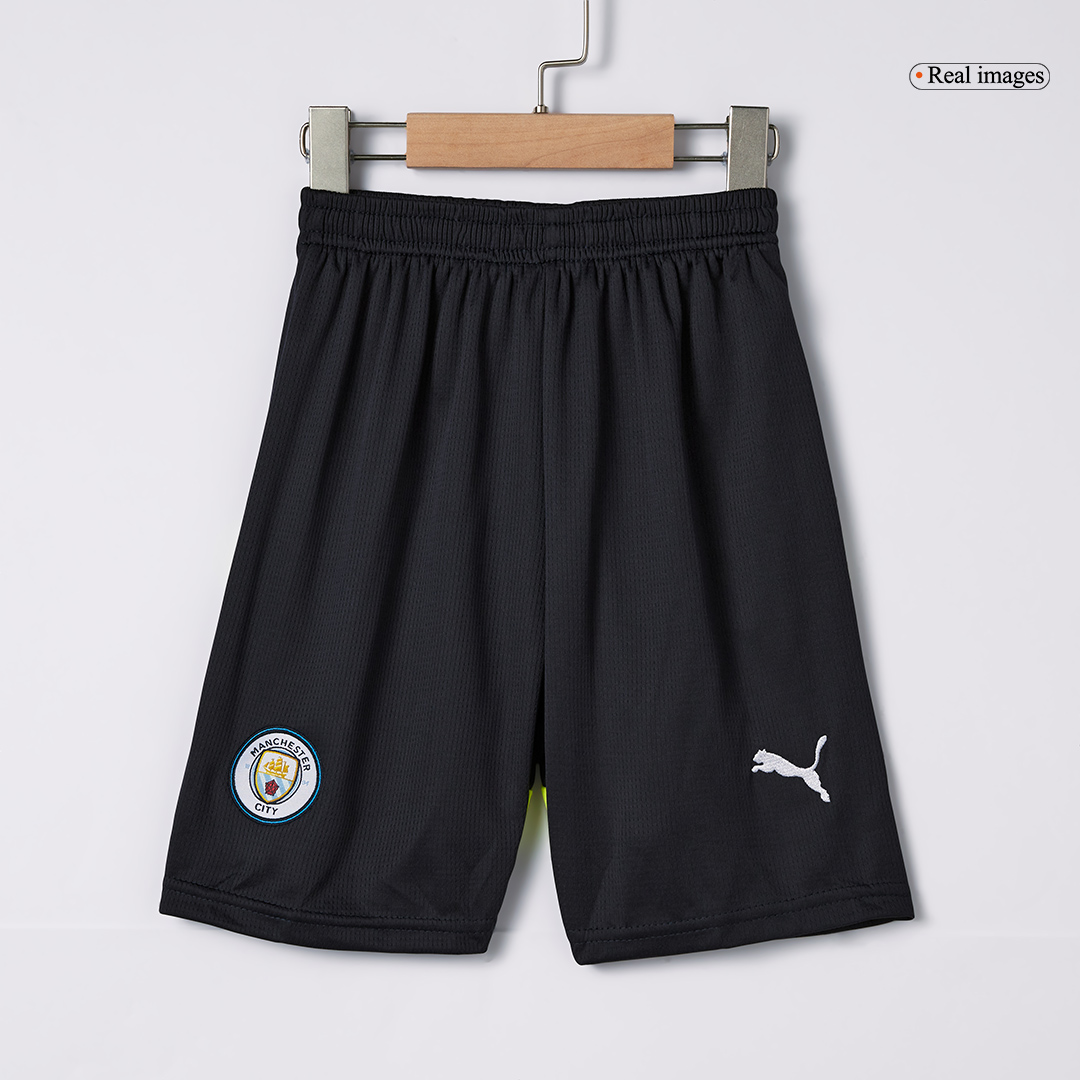 Kid's Manchester City Away Jersey+Shorts 2024/25 - Soccerfana