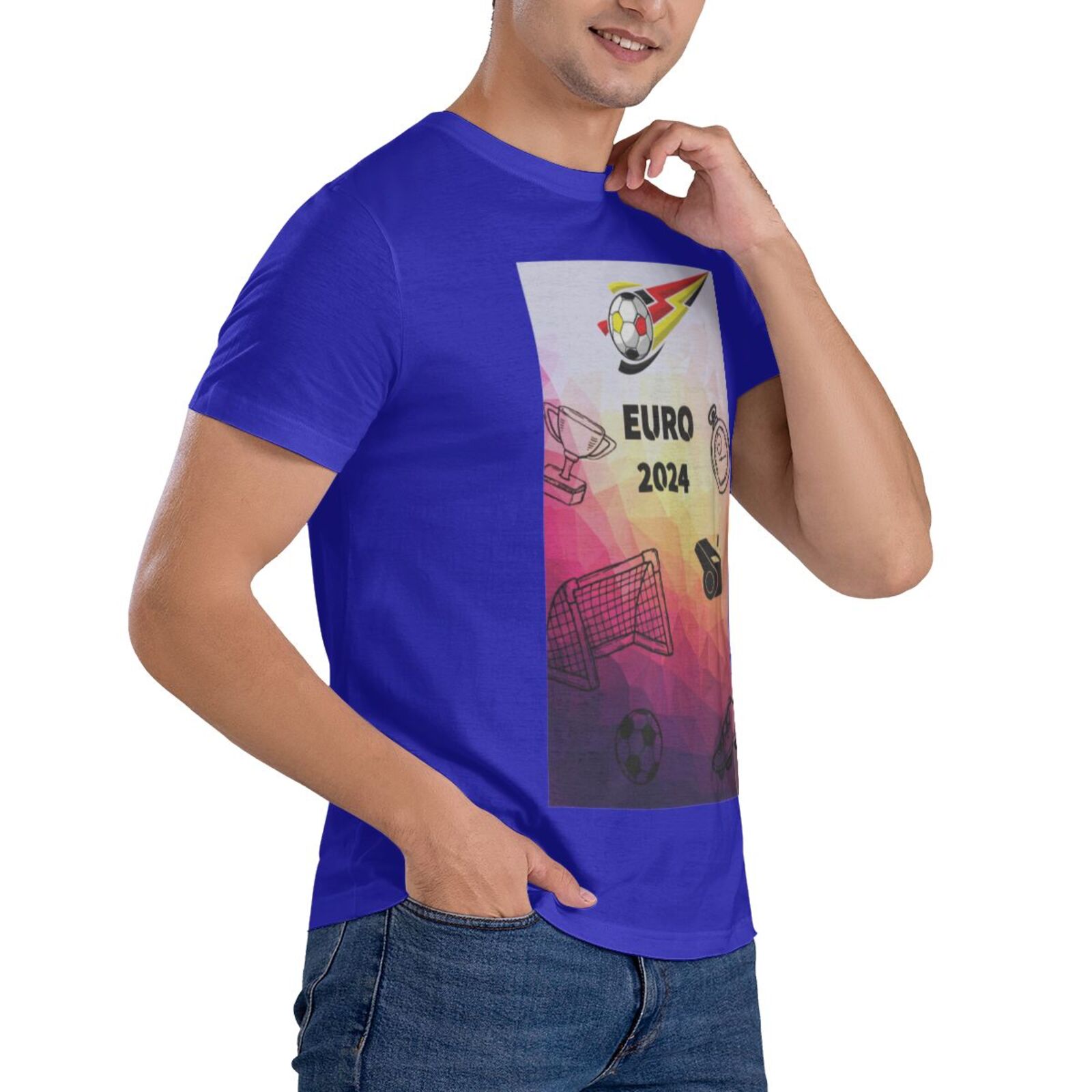 Men's Germany EURO 2024 Basic Short Sleeve T-Shirt BST1771 - Soccerfana