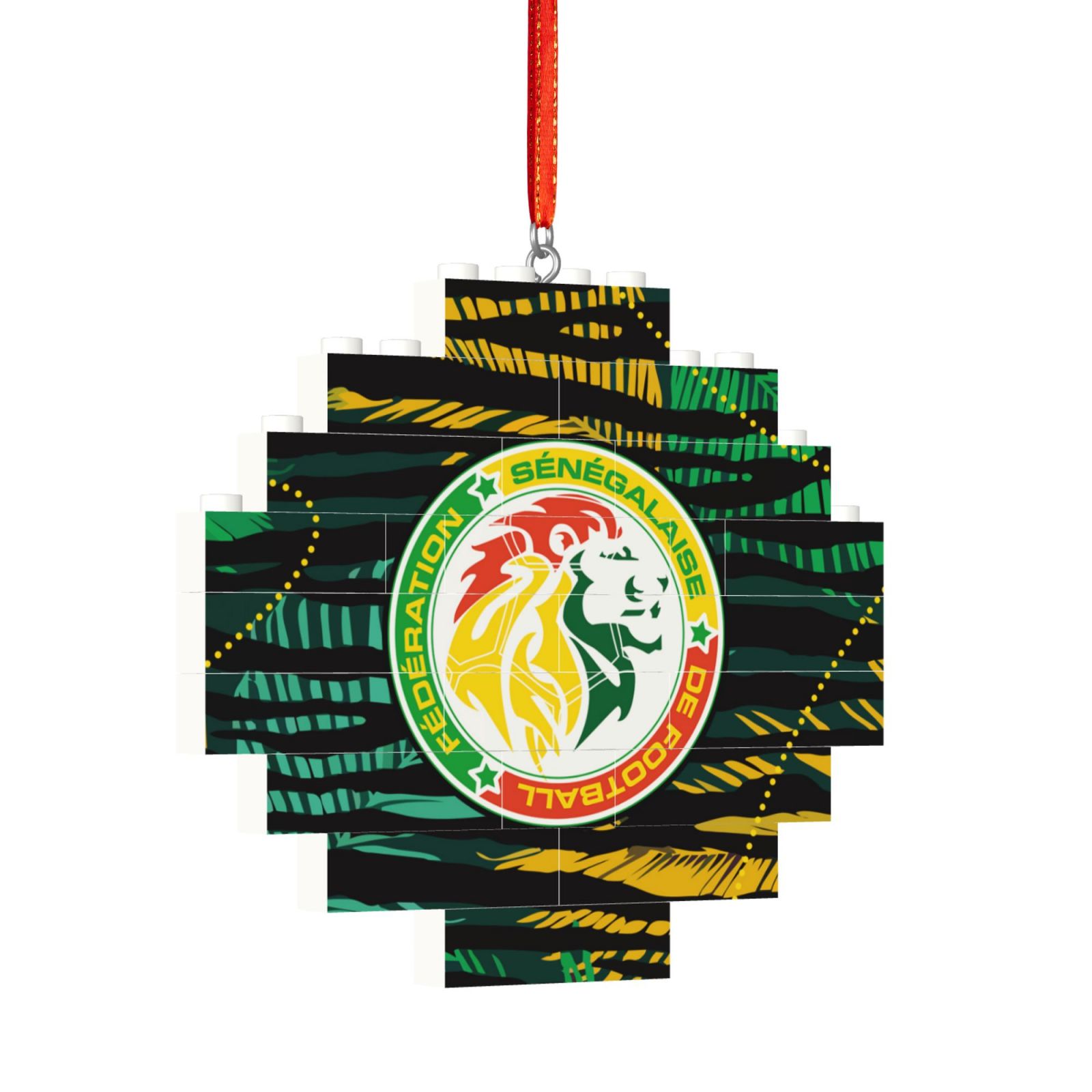 Senegal Building Block Puzzle Ornament BBP2108 - Soccerfana