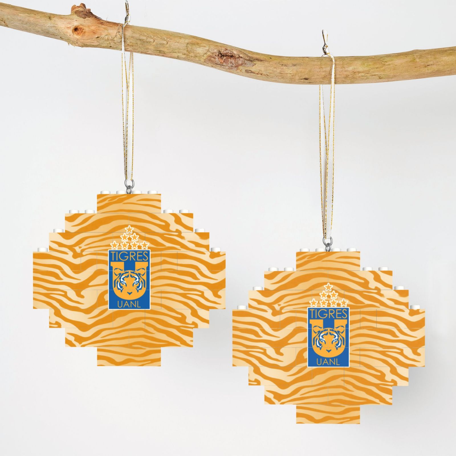 Tigres UANL Building Block Puzzle Ornament BBP2033 - Soccerfana