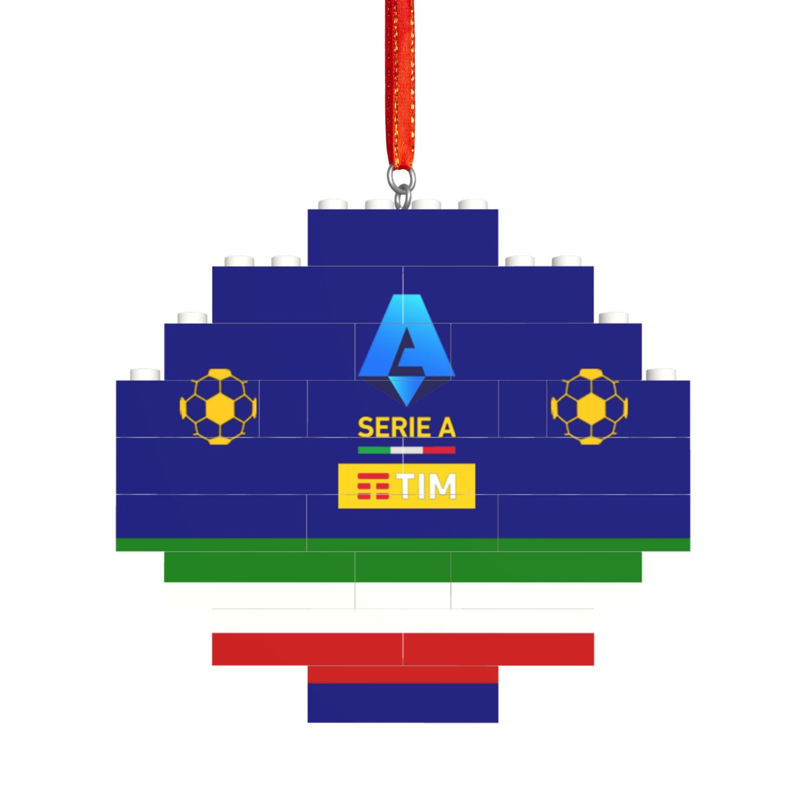 Italy Football League Building Block Puzzle Ornament BBP2024 - Soccerfana