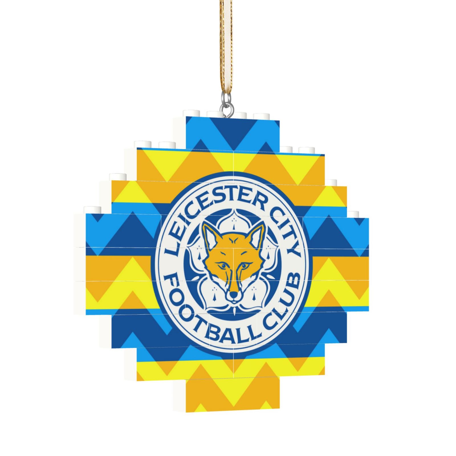 Leicester City Building Block Puzzle Ornament BBP2111 - Soccerfana