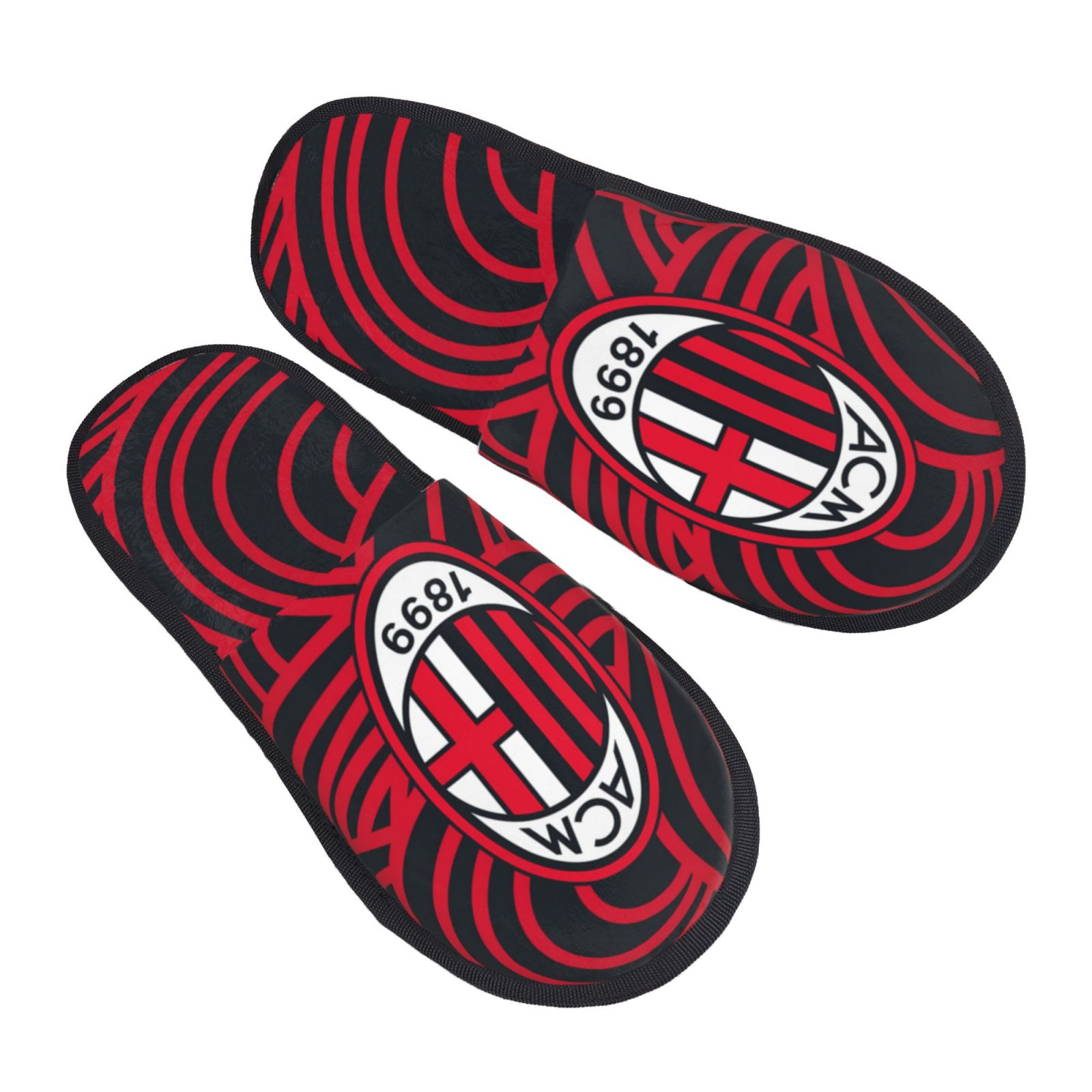 AC Milan Cotton Slippers FSP2237 - Soccerfana