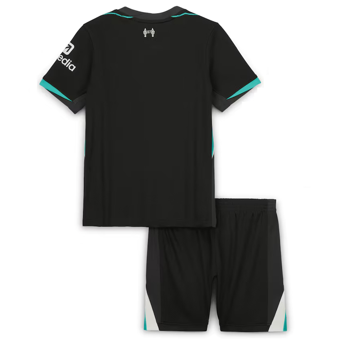 Kid's Liverpool Away Jersey+Shorts 2024/25 - Soccerfana