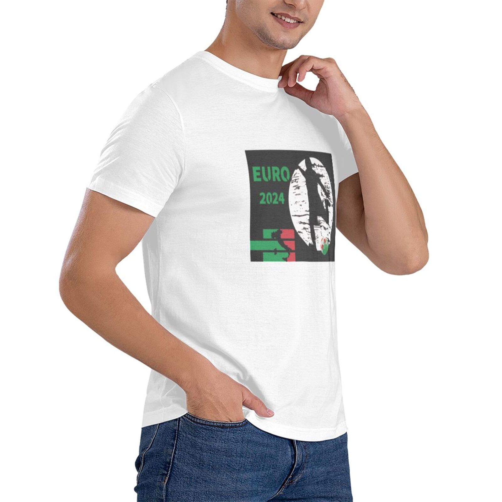 Men's Italy EURO 2024 Basic Short Sleeve T-Shirt BST1751 - Soccerfana