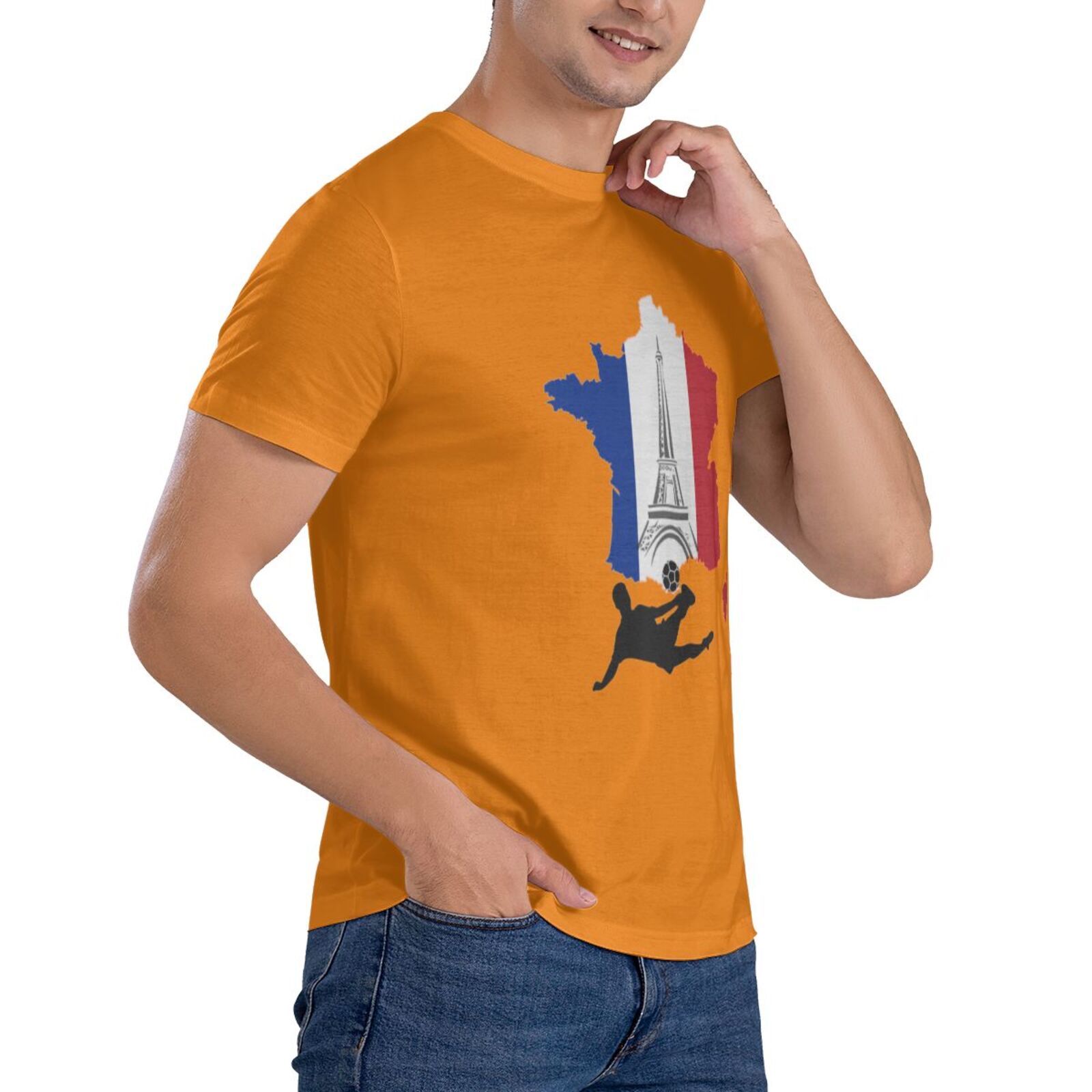 Men's France EURO 2024 Basic Short Sleeve T-Shirt BST1772 - Soccerfana