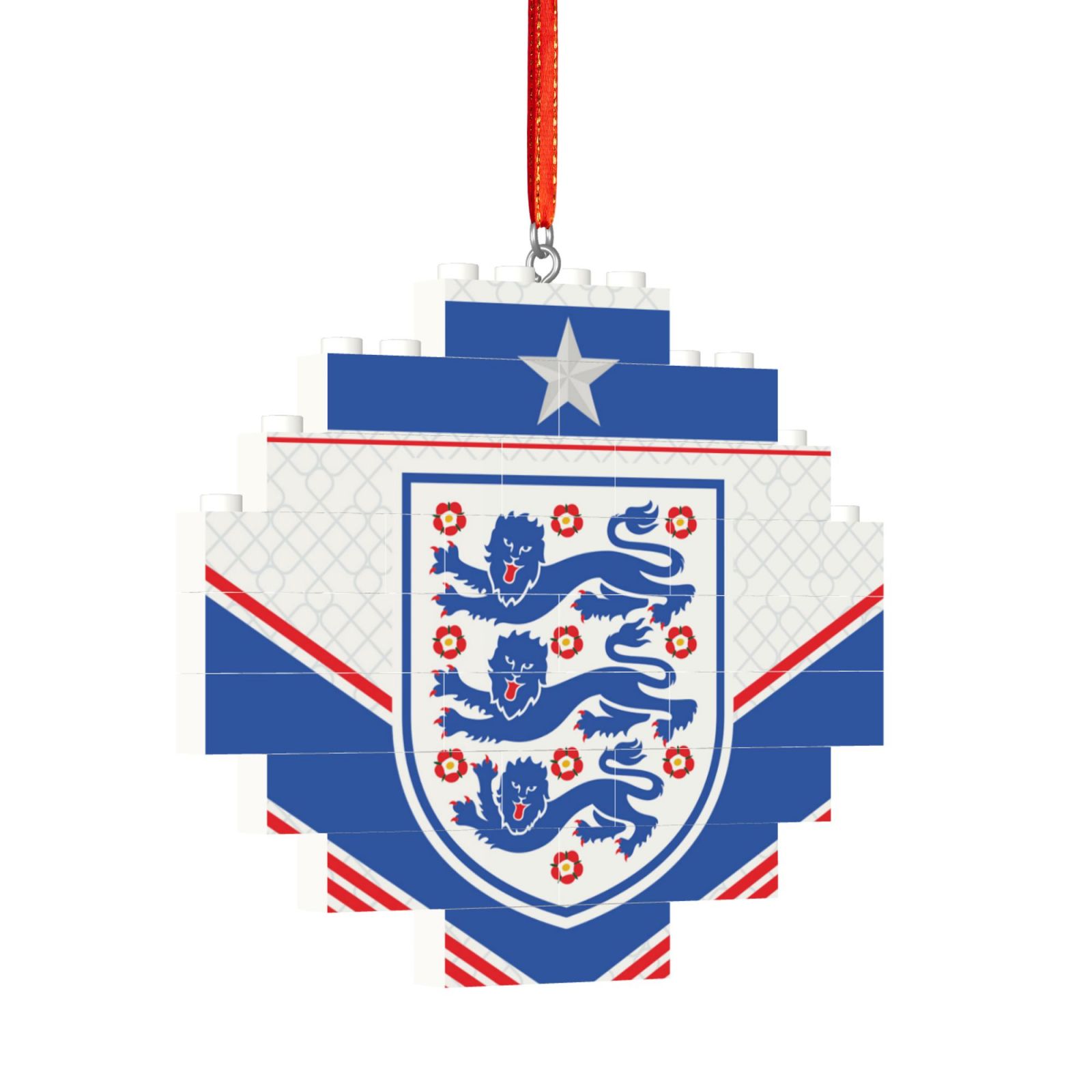 England Building Block Puzzle Ornament BBP2187 - Soccerfana