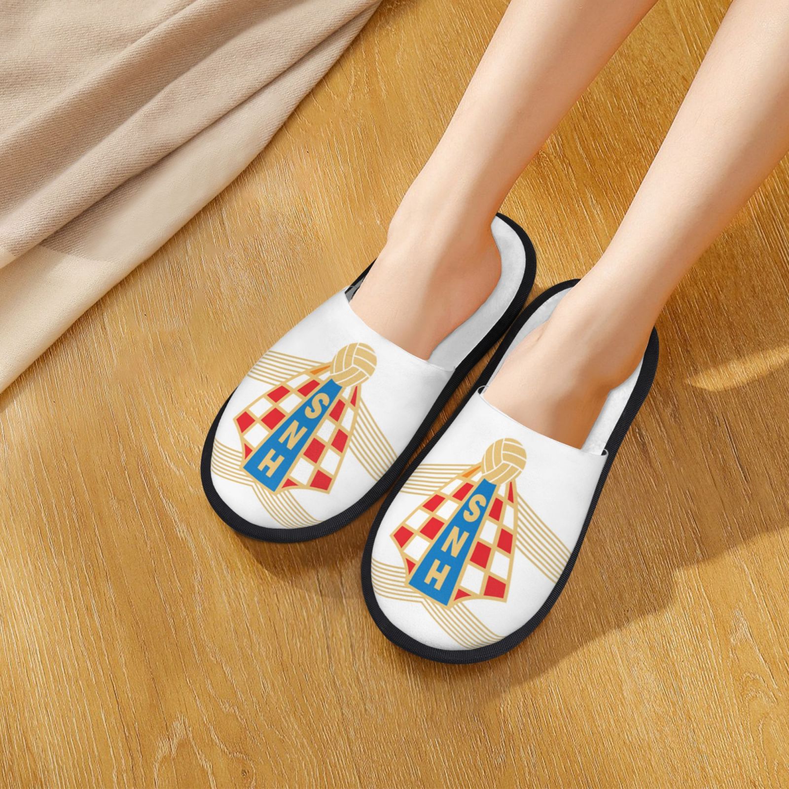 Croatia Cotton Slippers FSP2218 - Soccerfana